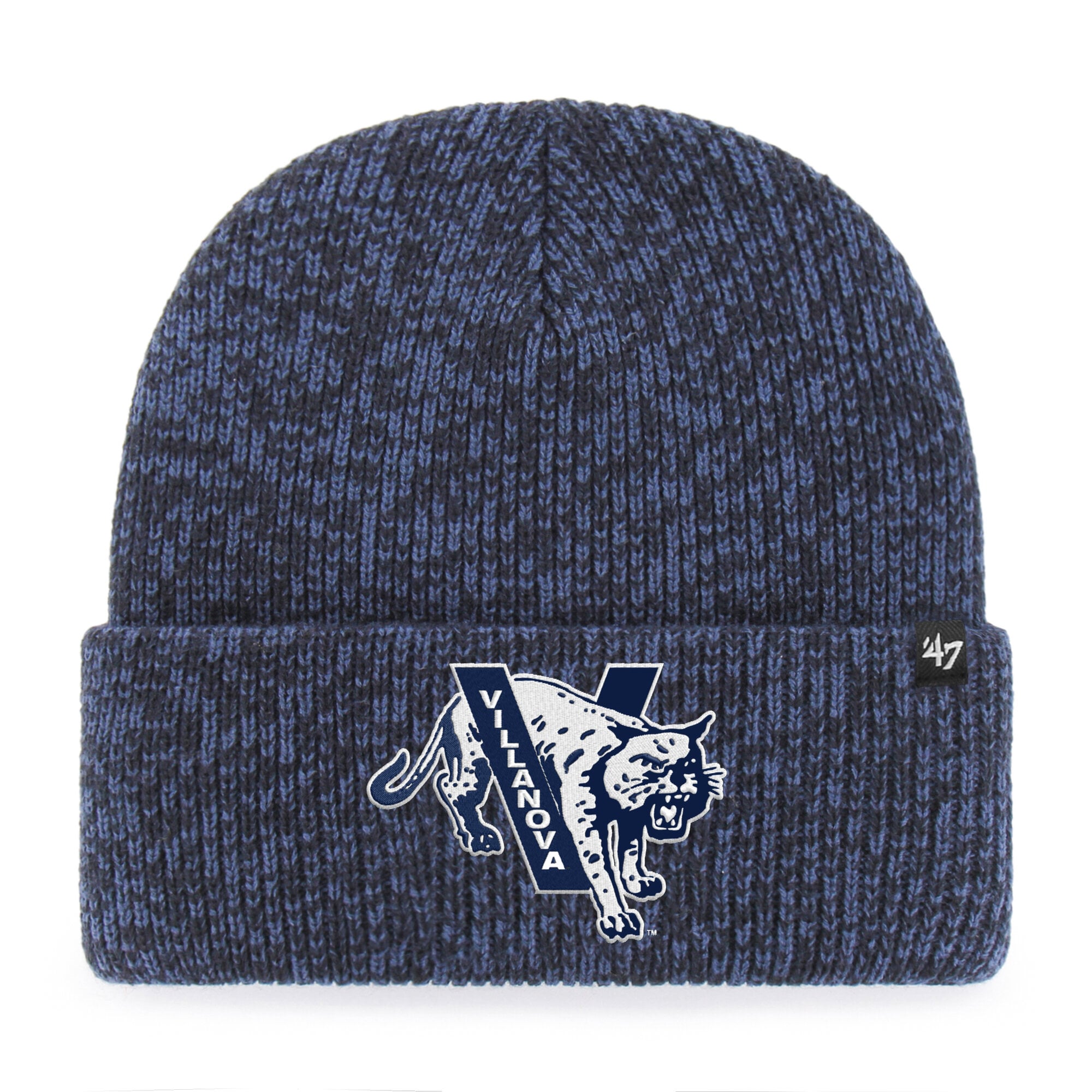 Bonnet unisexe à revers « Brain Freeze » Villanova Wildcats, bleu marine, n° 47