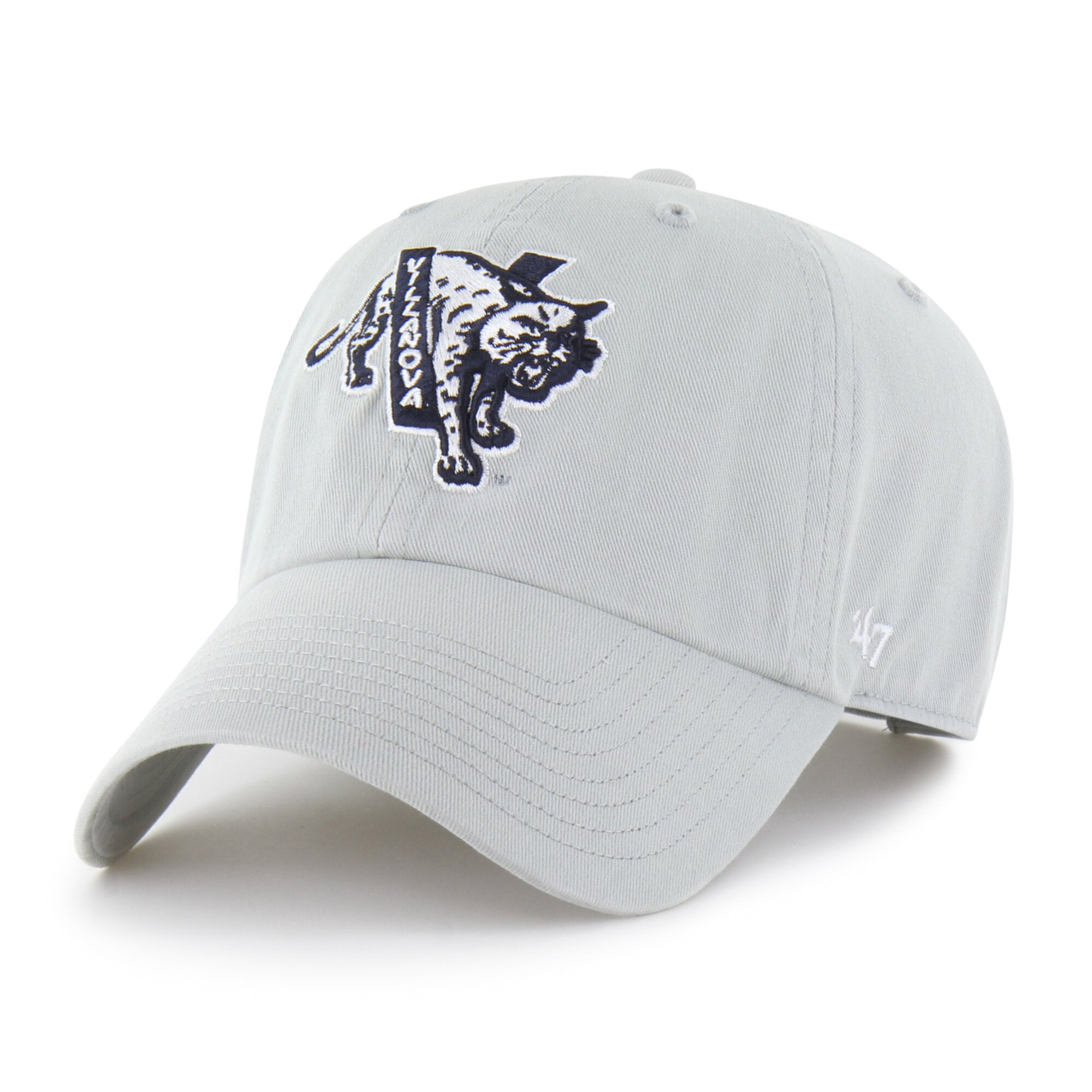 Unisex '47 Villanova Wildcats Gray Vault Clean Up Adjustable Hat