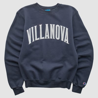 Villanova Wildcats Champion 2010s Pullover Sweatshirt - Navy - XS by Fanatics Real Vintage