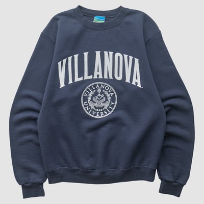 Villanova Wildcats Champion 2010s Pullover Sweatshirt - Navy - XS by Fanatics Real Vintage