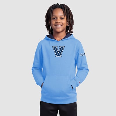  Villanova Wildcats Champion Youth Fleece Hoodie - Light Blue