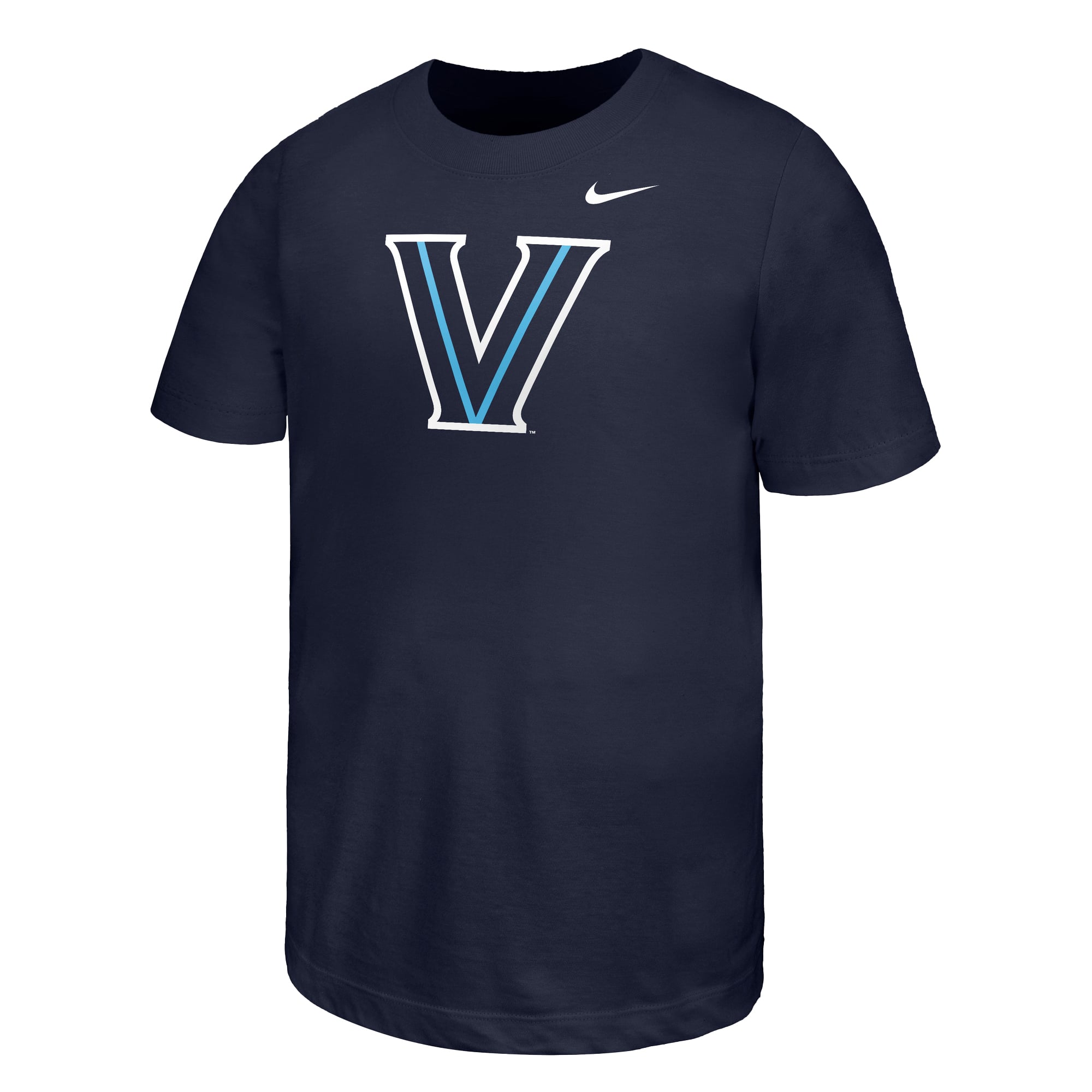 T-shirt Nike bleu marine pour jeunes avec logo des Villanova Wildcats