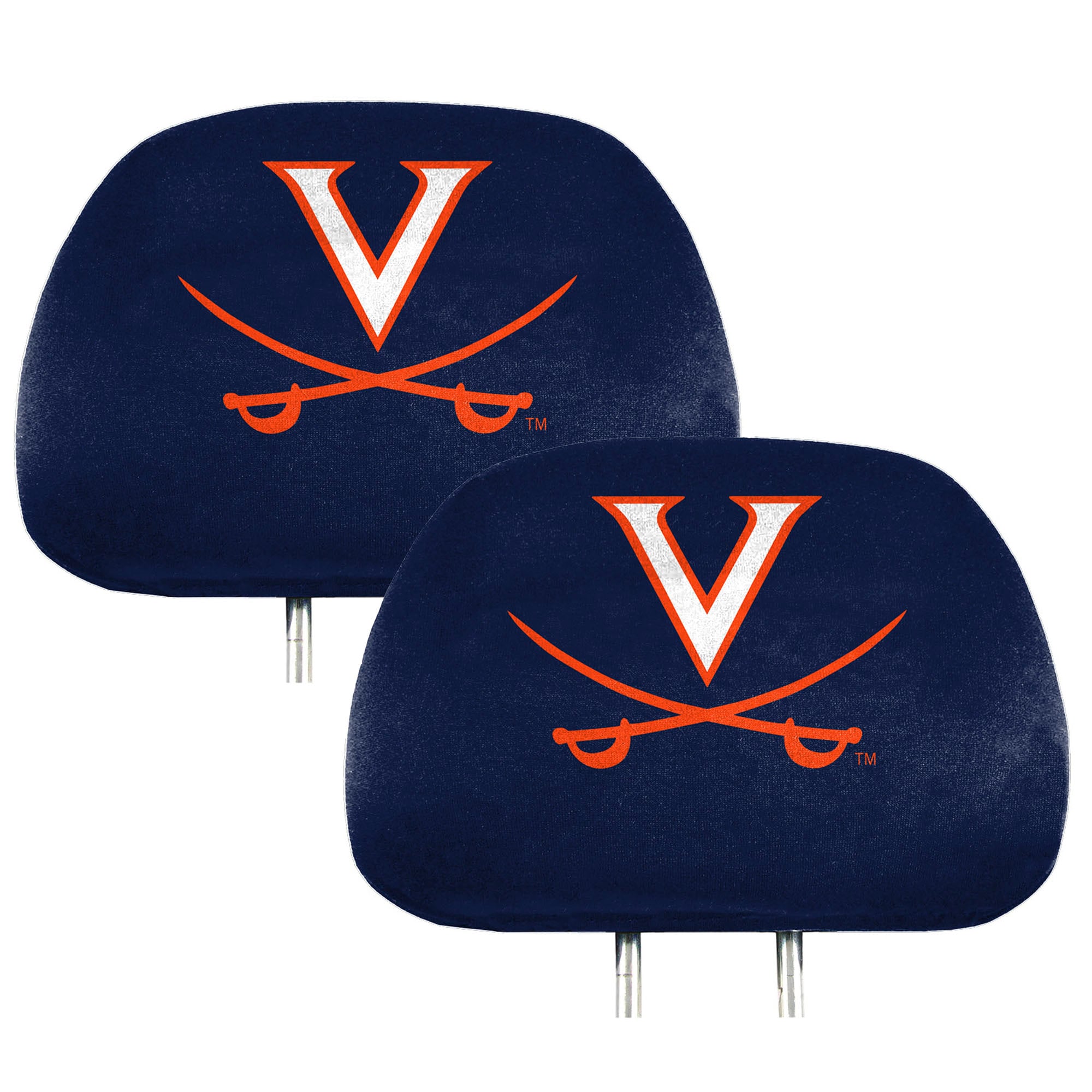 Housses d'appuie-tête imprimées Logo Brands Virginia Cavaliers (lot de deux)