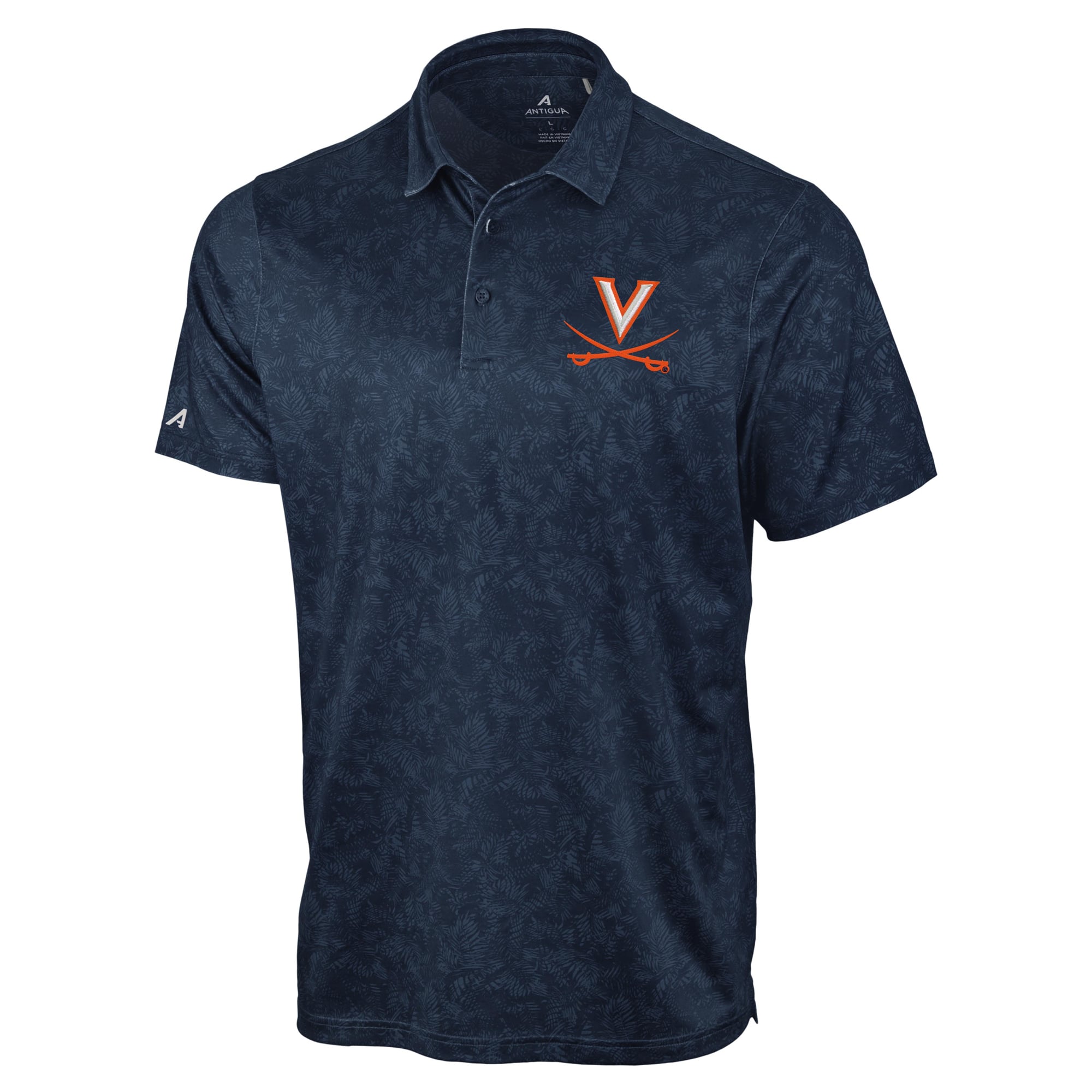 Polo Lush Antigua Navy Virginia Cavaliers pour homme