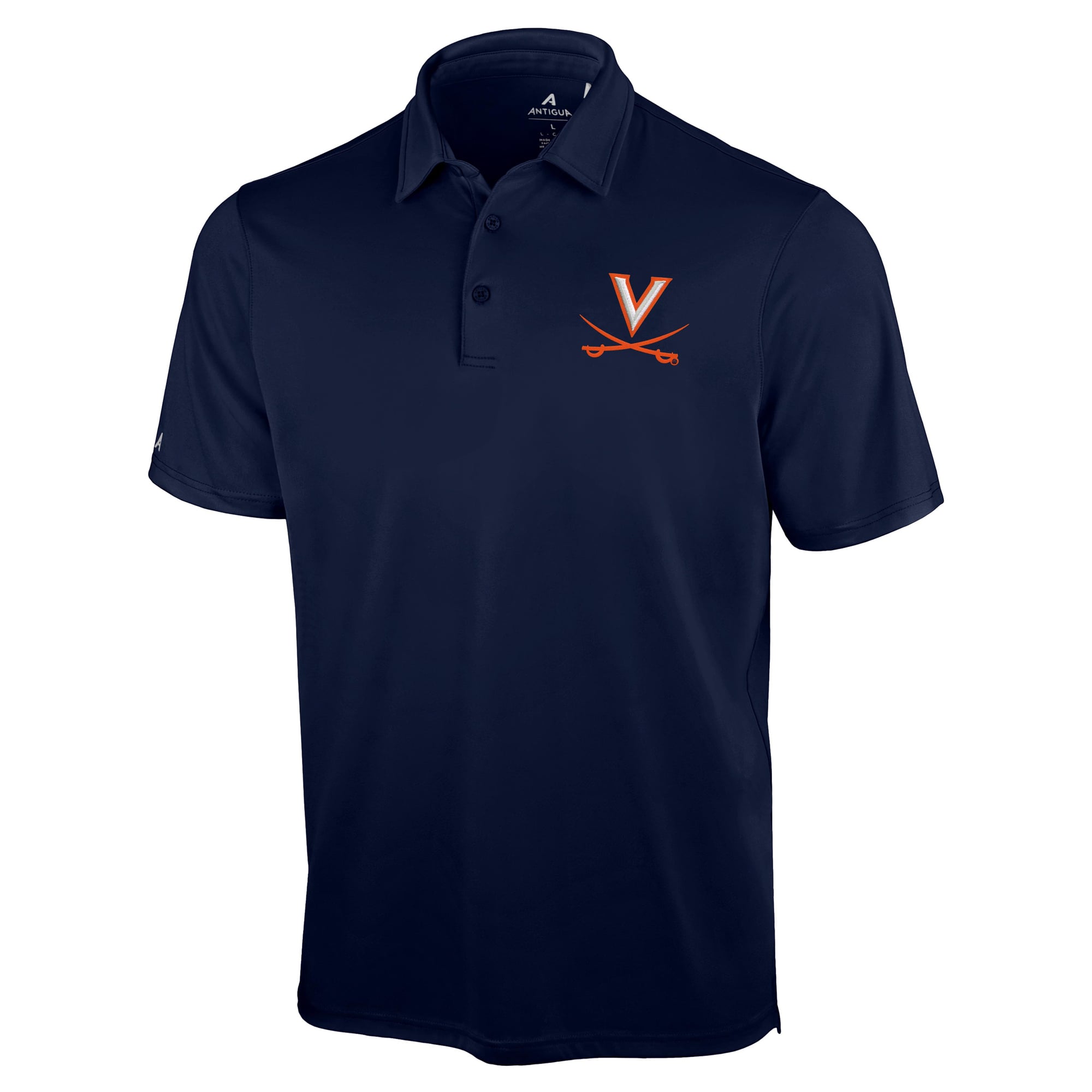 Men's Antigua Navy Virginia Cavaliers Unshakeable Solid Polo