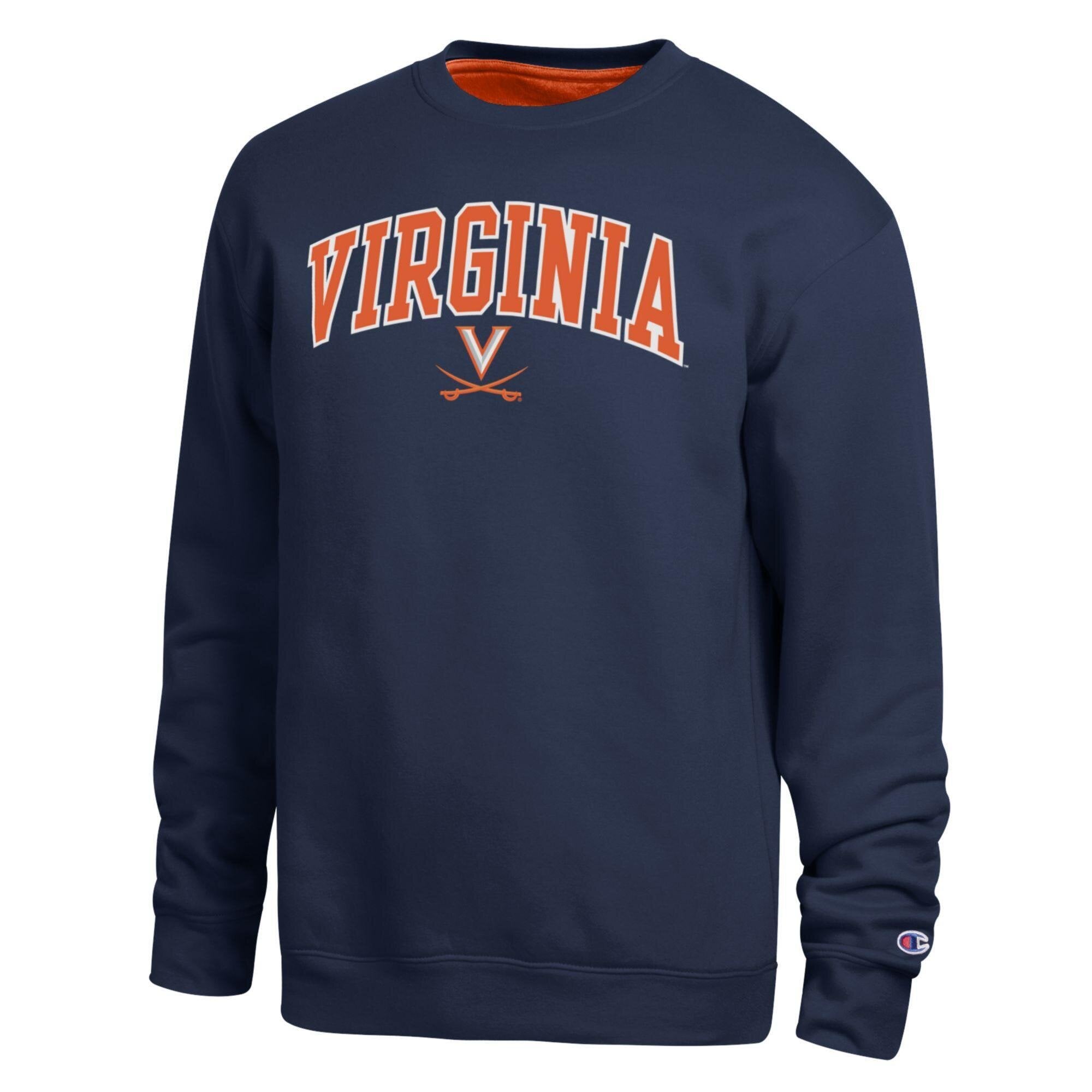 Men's Champion Navy Virginia Cavaliers Arch Sweatshirt