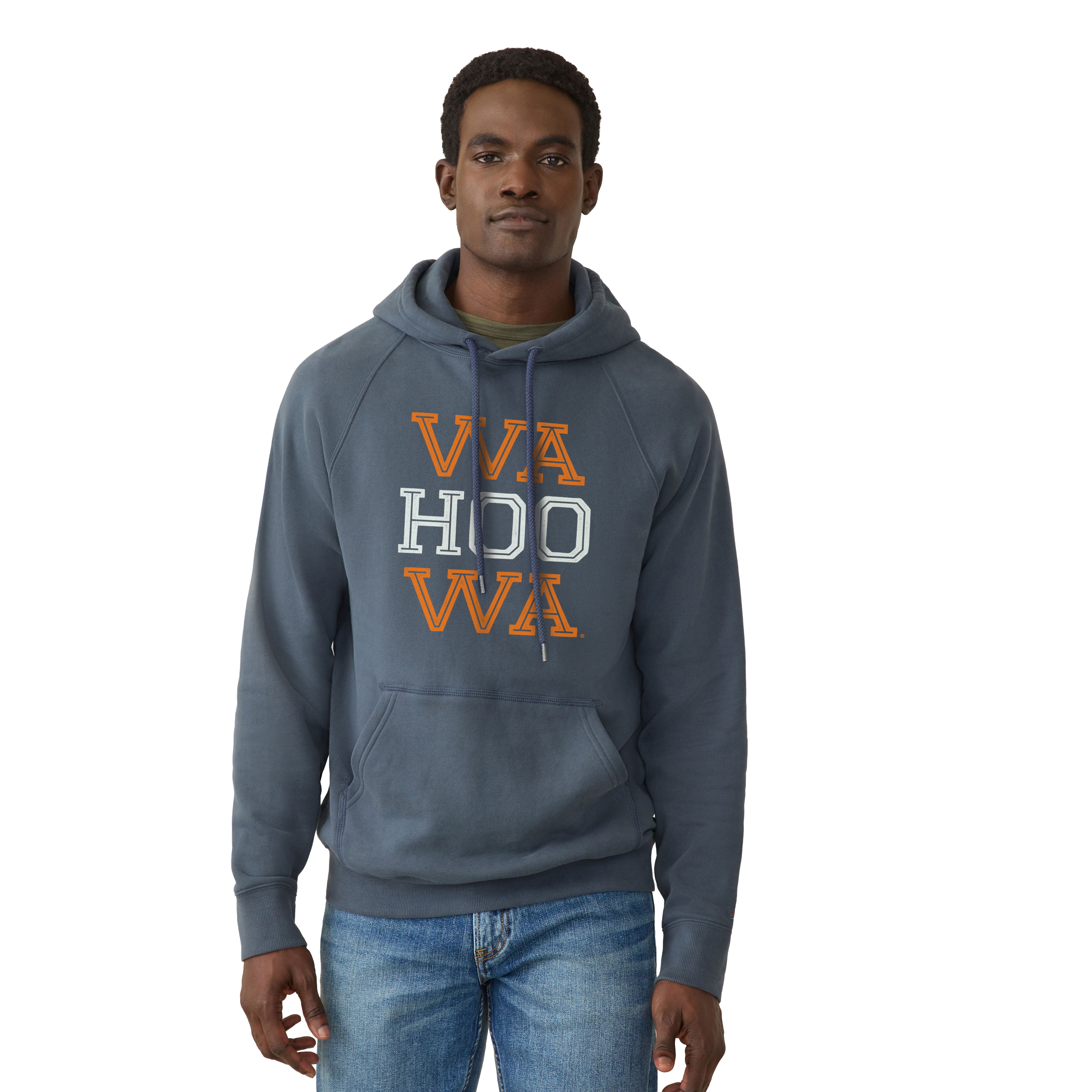 Sweat à capuche polaire FAHERTY Heather Navy Virginia Cavaliers High Standard pour homme