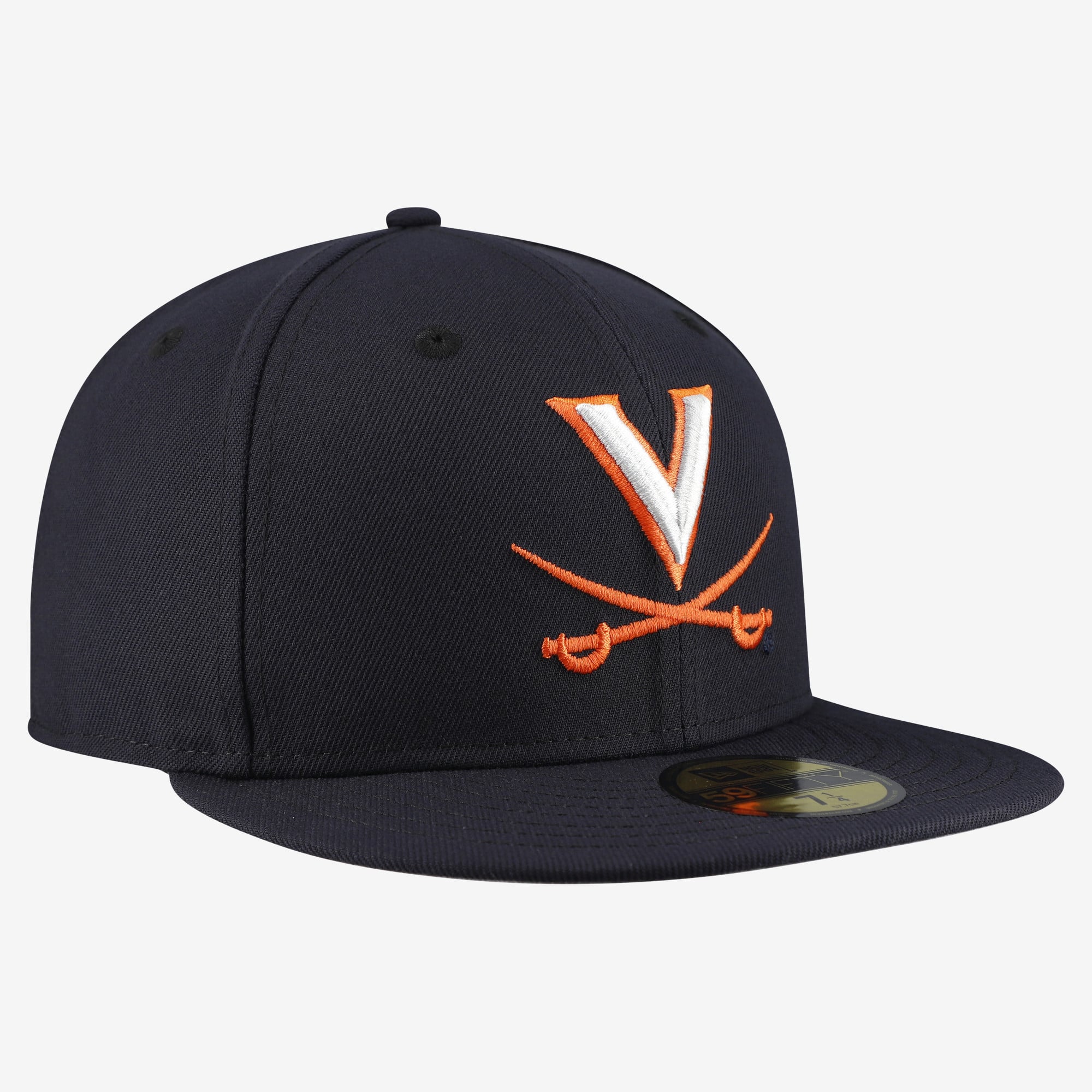 Men's New Era Navy Virginia Cavaliers Core 59FIFTY Fitted Hat