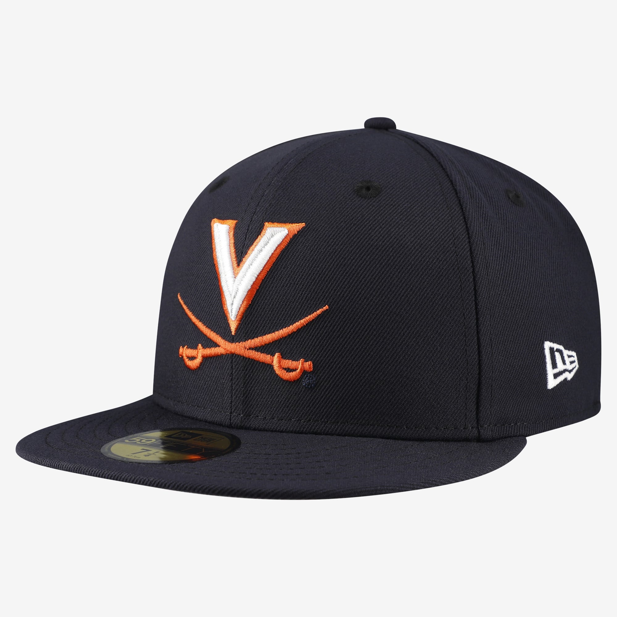 Men's New Era Navy Virginia Cavaliers Core 59FIFTY Fitted Hat