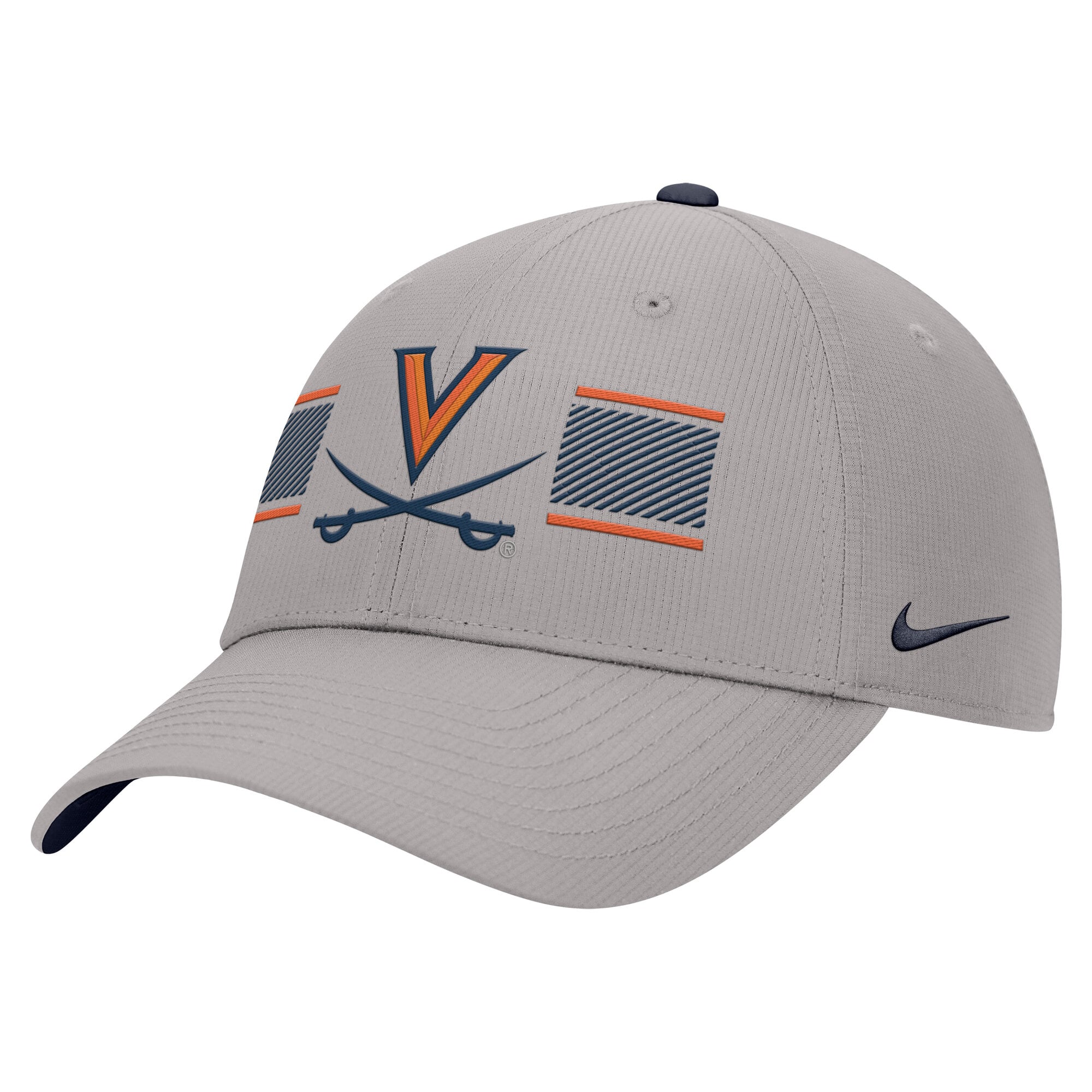Men's Nike Gray Virginia Cavaliers Ripstop Dri-FIT Adjustable Hat