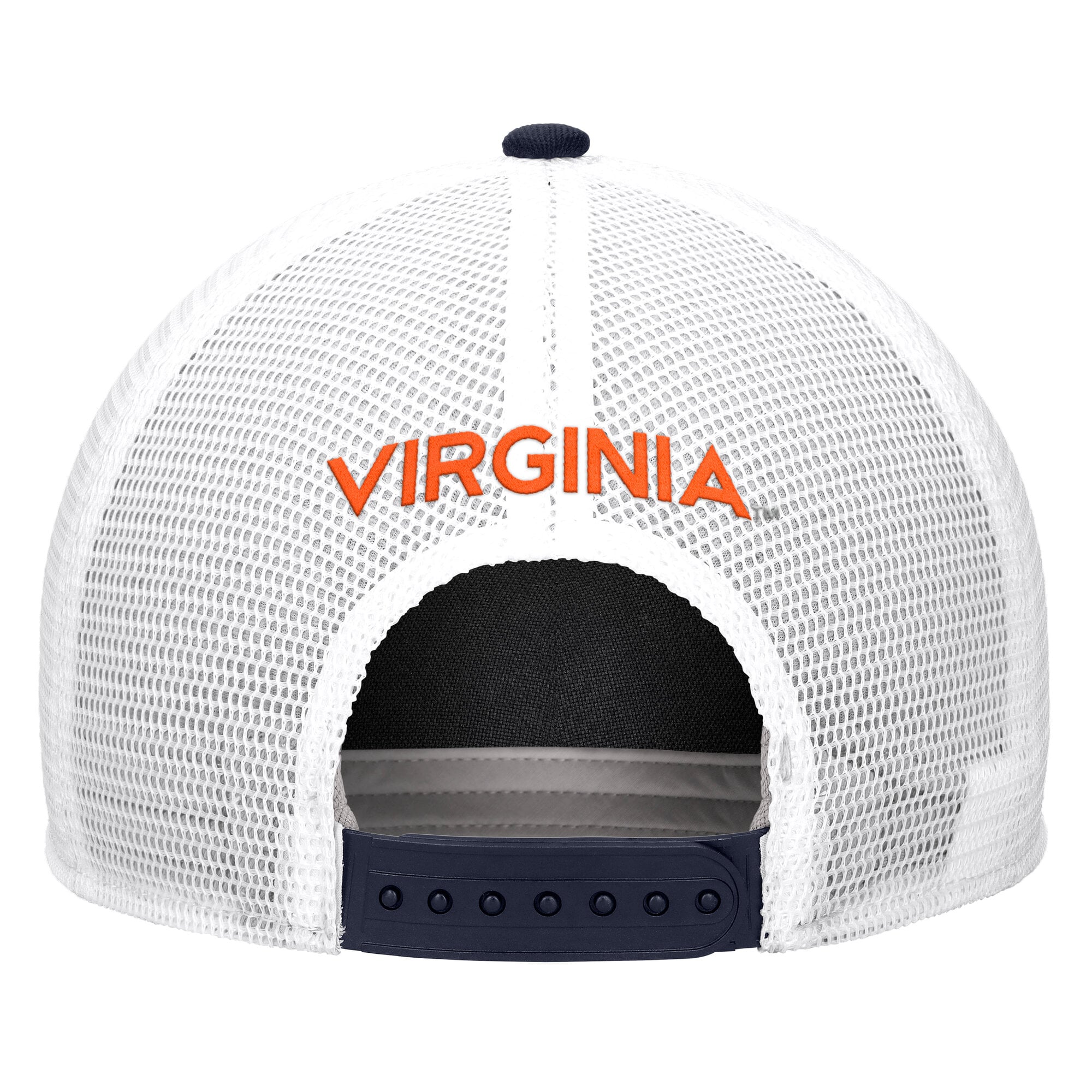 Men's Nike Navy Virginia Cavaliers 2026 On-Field Rope Adjustable Trucker Hat