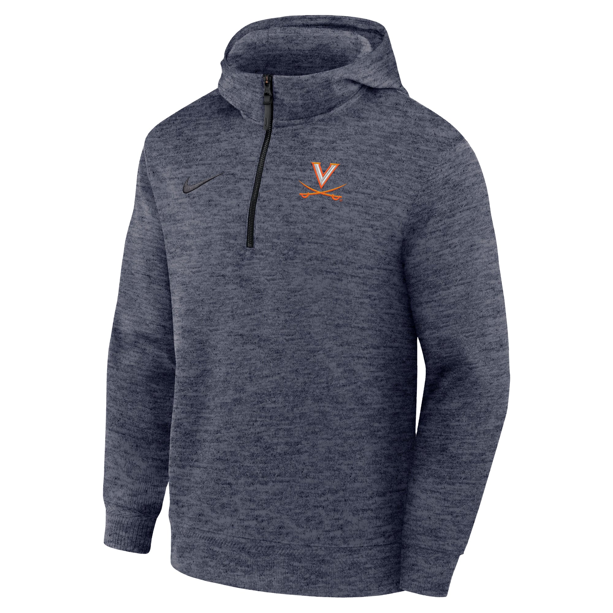 Men's Nike Navy Virginia Cavaliers Coaches Dri-FIT Half-Zip Hoodie