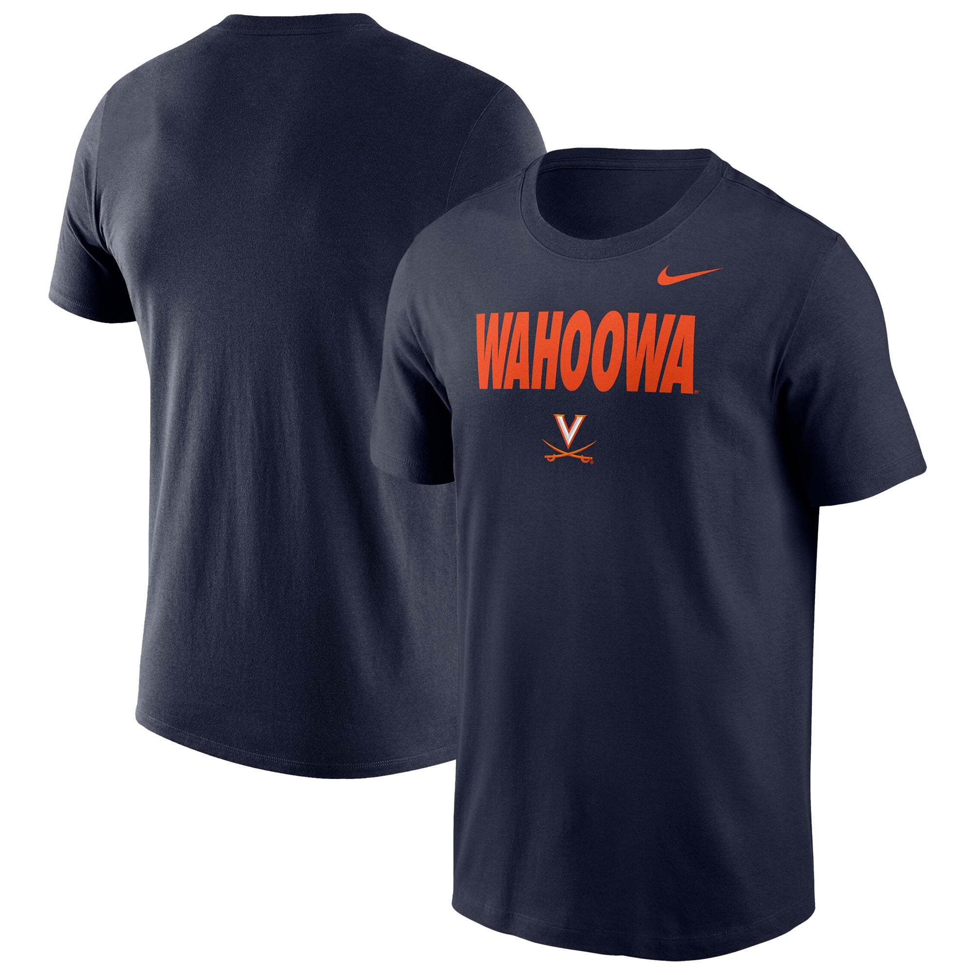 T-shirt d'entraînement Nike Dri-FIT bleu marine pour homme Virginia Cavaliers
