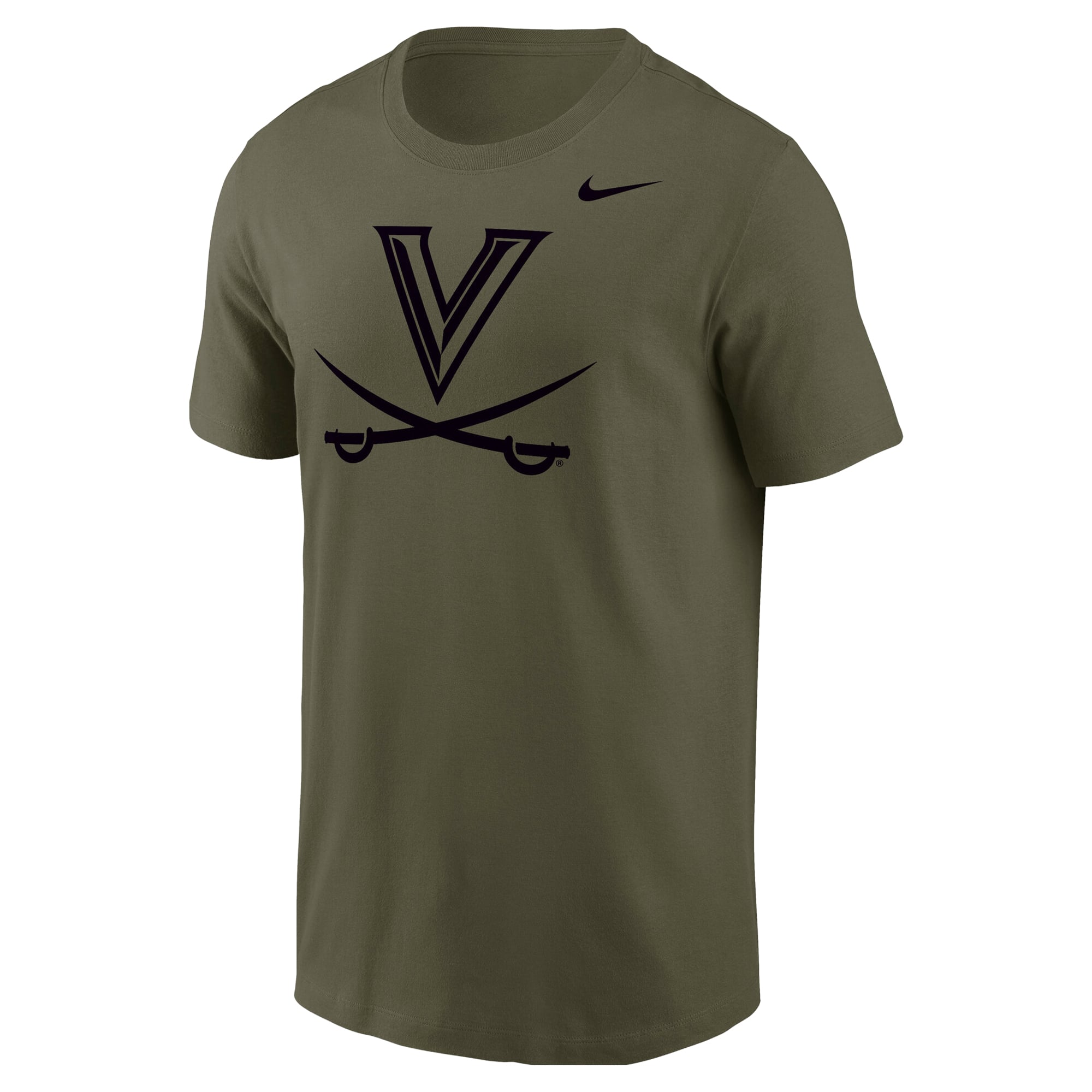 T-shirt militaire Nike Olive Virginia Cavaliers pour homme