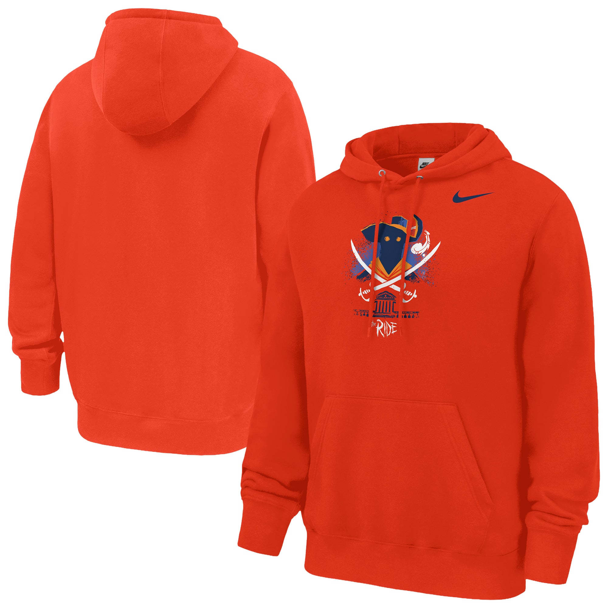 Men's Nike Orange Virginia Cavaliers Club Fleece Hoodie