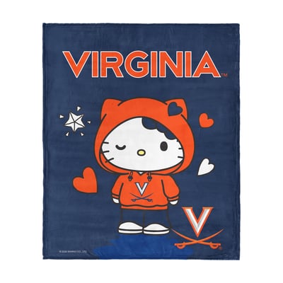 Virginia Cavaliers The Northwest Group Hello Kitty 46" x 60" Silk Touch Throw Blanket