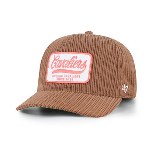 Chapeau unisexe '47 Brown Virginia Cavaliers en velours côtelé à patchs et attelage réglable