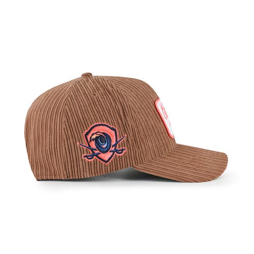Chapeau unisexe '47 Brown Virginia Cavaliers en velours côtelé à patchs et attelage réglable
