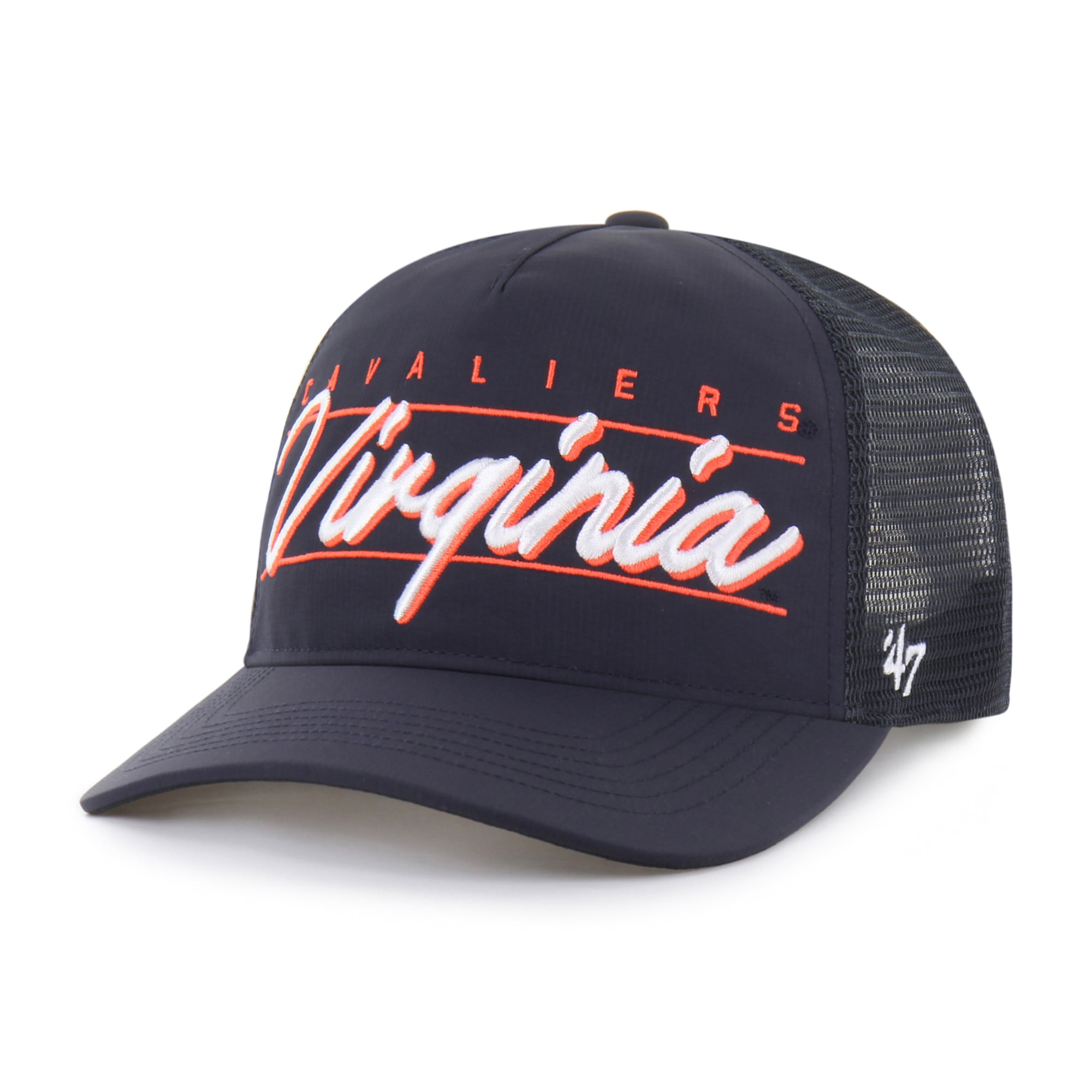 Unisex '47 Navy Virginia Cavaliers brrr° Condor Mesh Hitch Adjustable Hat