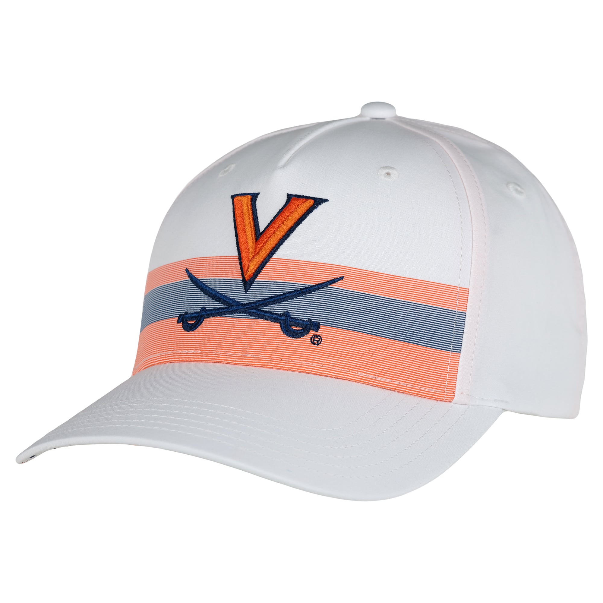 Unisex Ahead White Virginia Cavaliers The Sideline Adjustable Hat
