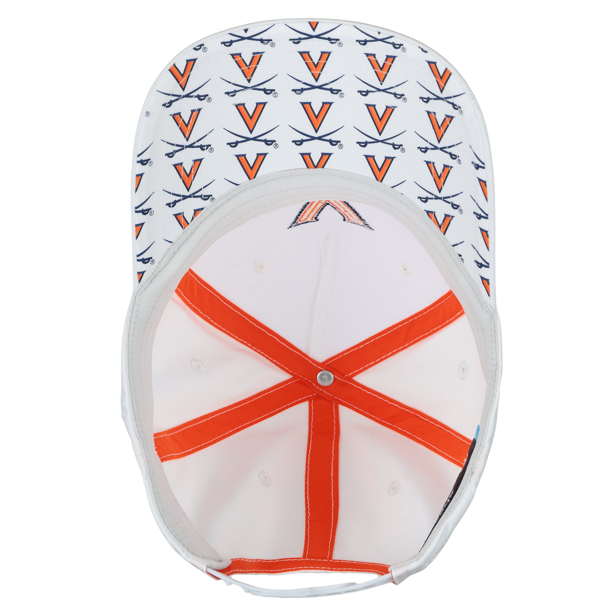 Unisex Ahead White Virginia Cavaliers The Sideline Adjustable Hat
