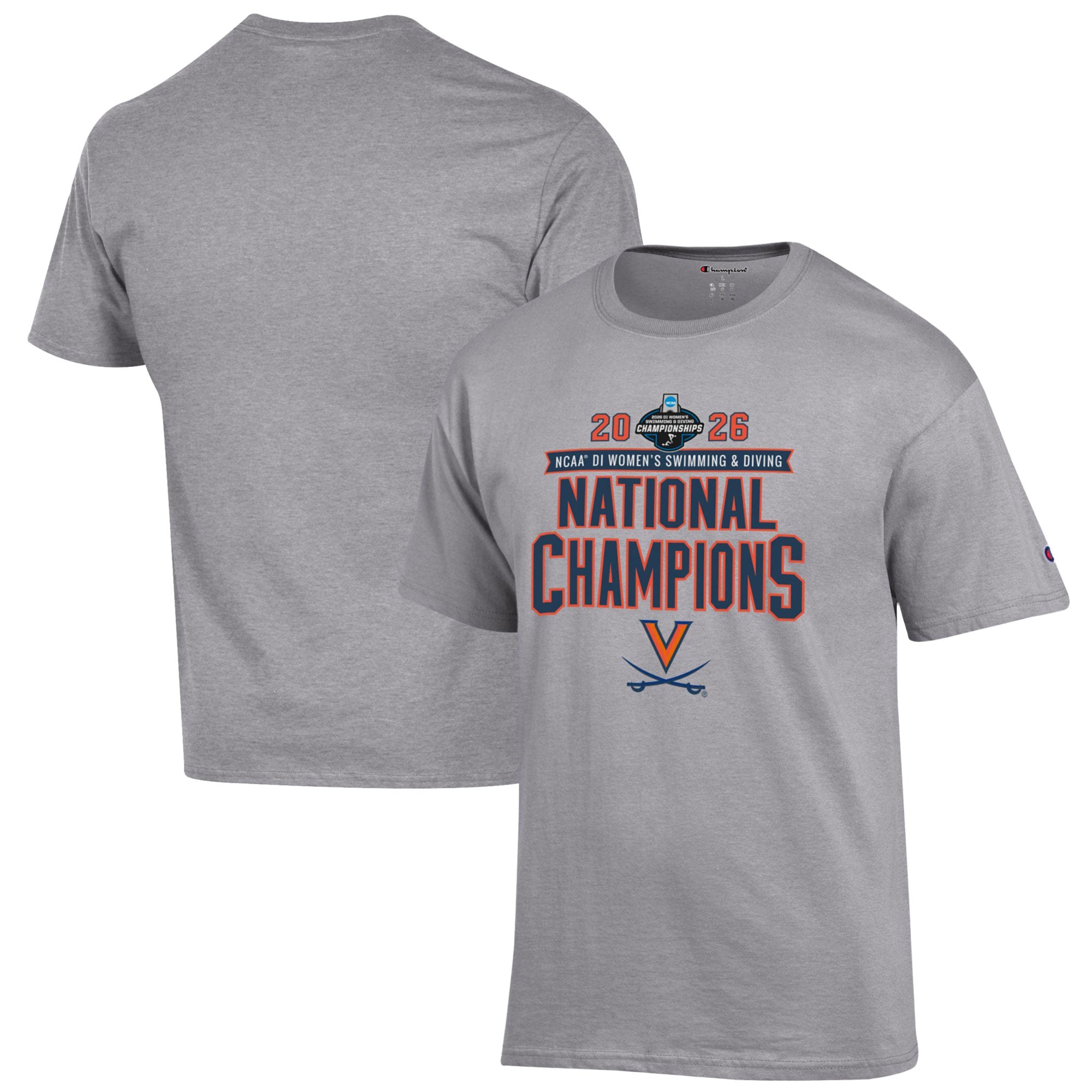 Unisex Champion Gray Virginia Cavaliers 2026 NCAA Women