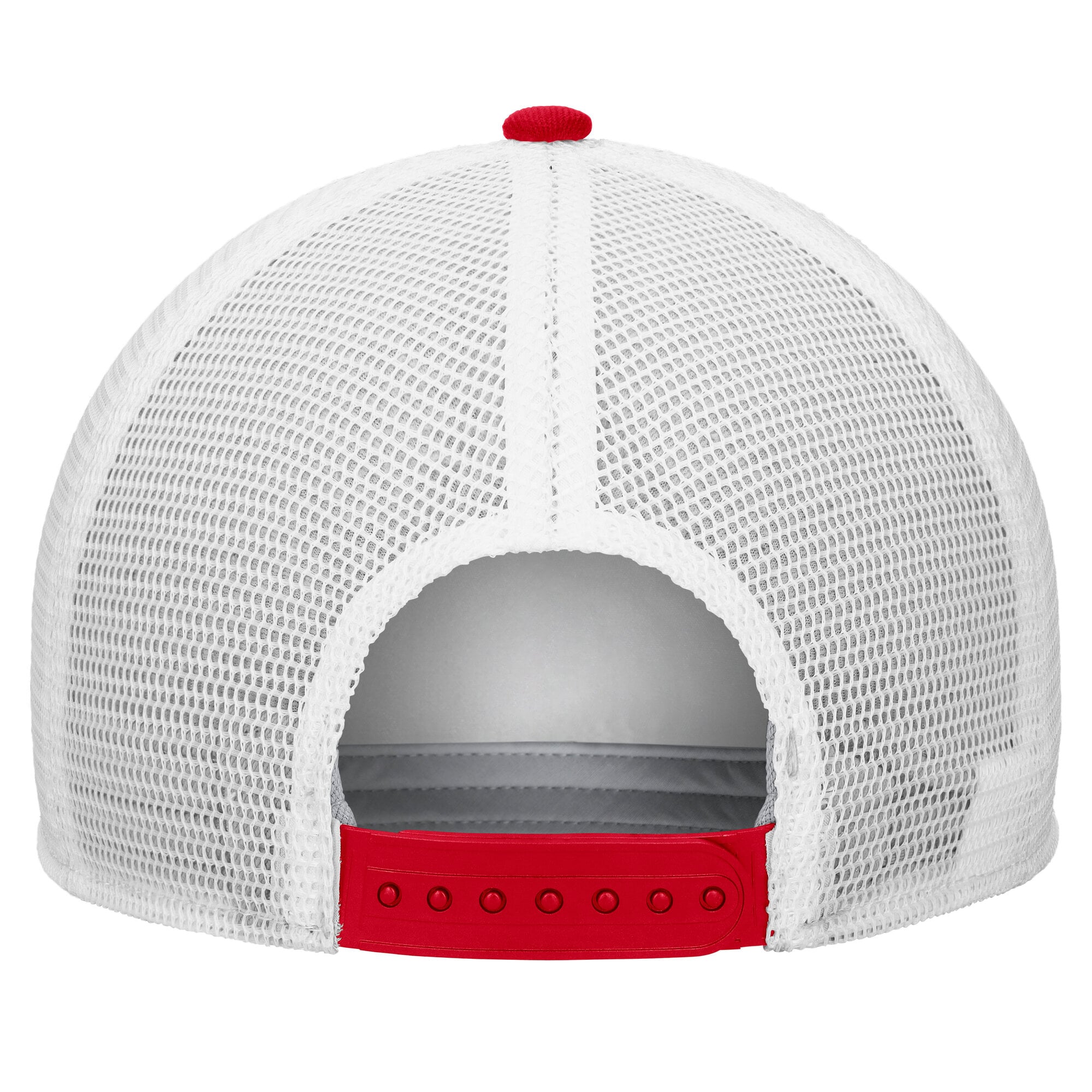 Unisex Nike White/Red Virginia Cavaliers Red White And Hoos Rise A-Frame Adjustable Trucker Hat