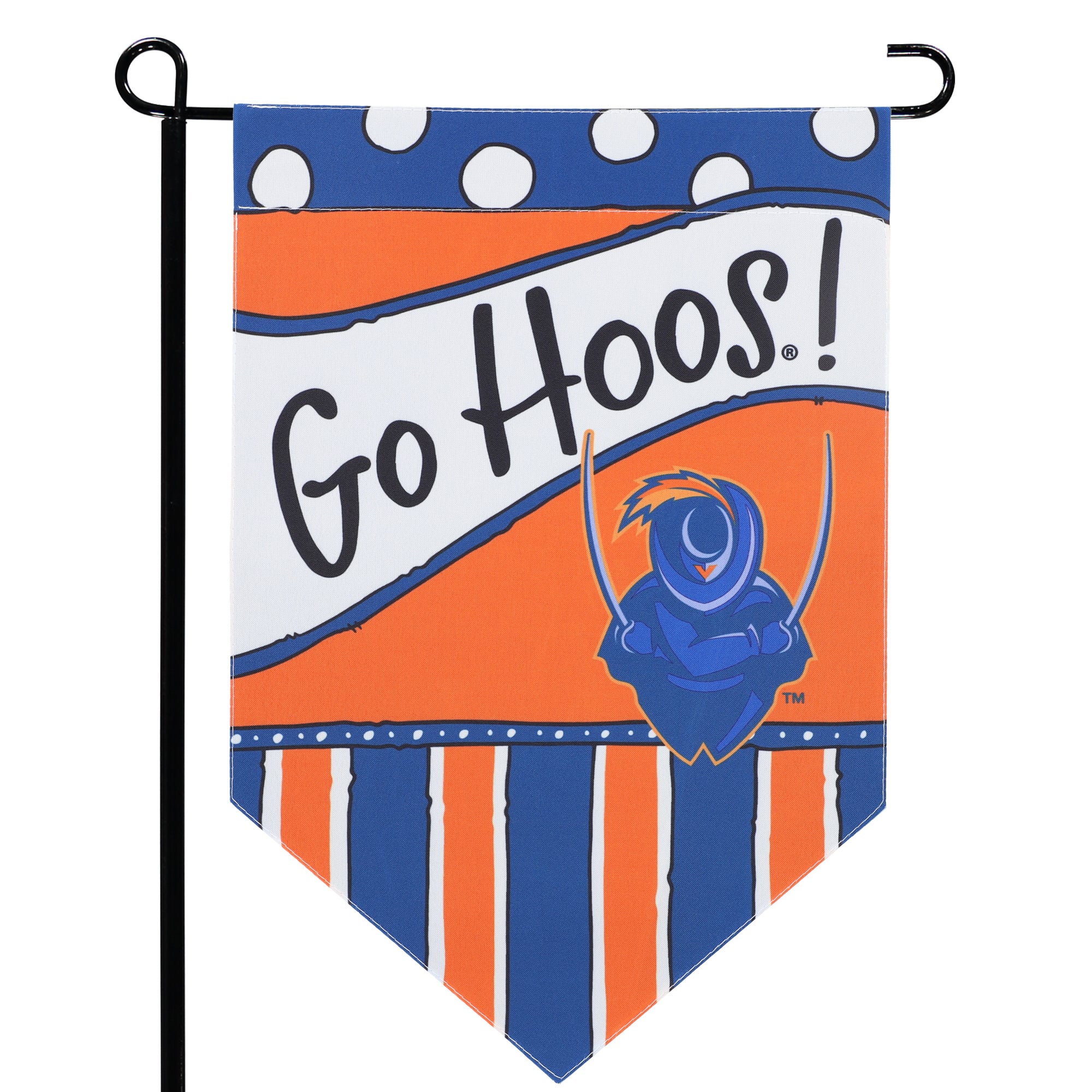 Drapeau double face Virginia Cavaliers 12'' x 18'' Dots & Stripes