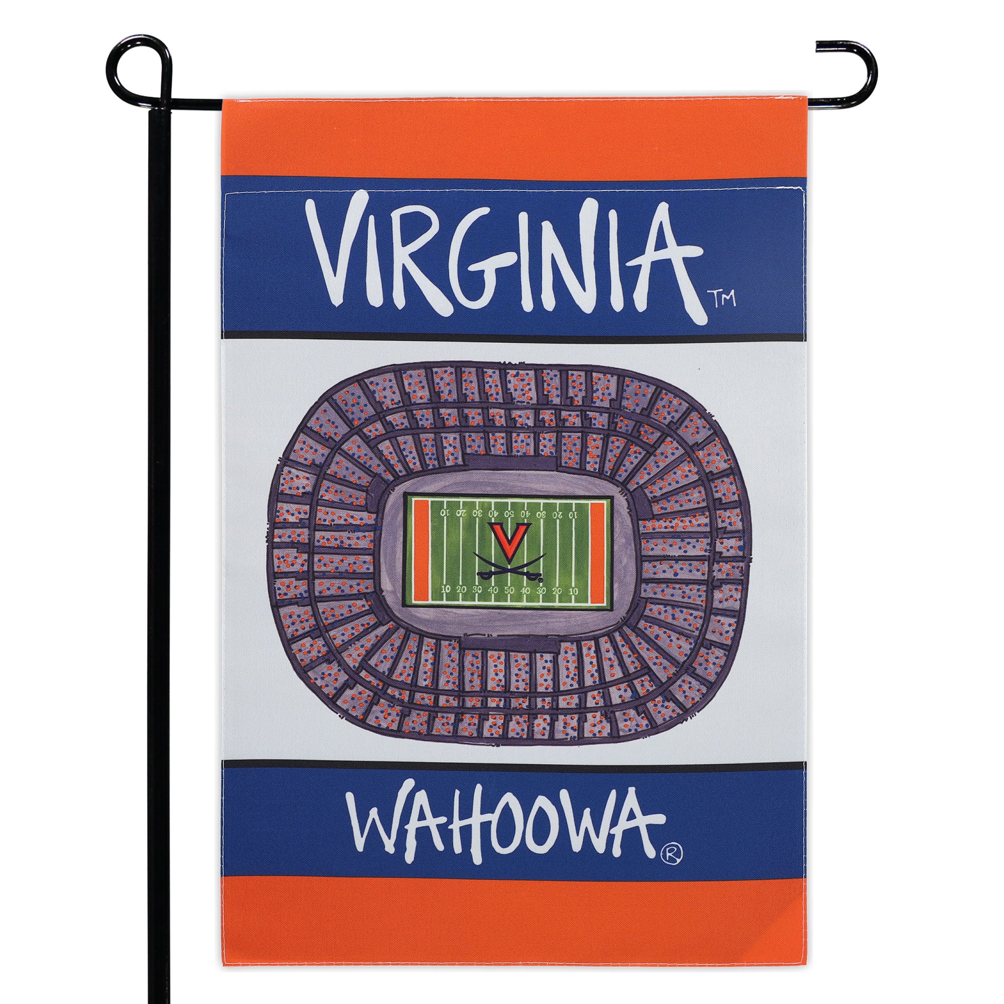 Bannière verticale de stade Virginia Cavaliers 12'' x 18''
