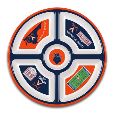 Virginia Cavaliers Five-Section Melamine Platter