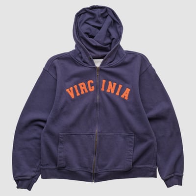Virginia Cavaliers Jansport 2000s Hooded Full Zip Sweatshirt - Navy - XS by Fanatics Real Vintage