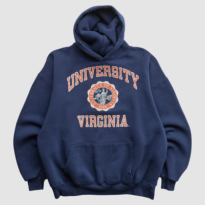 Virginia Cavaliers Soffe 90s Hooded Pullover Sweatshirt - Navy - M by Fanatics Real Vintage