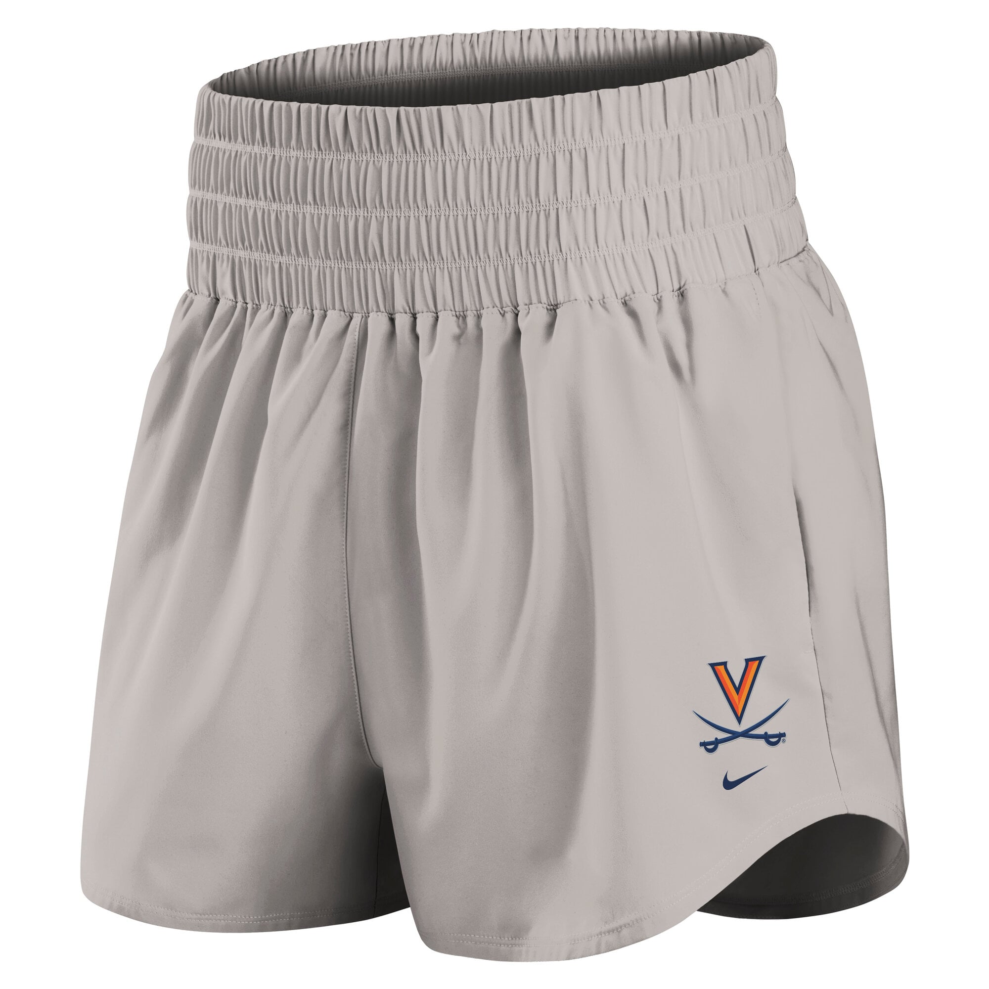 Women's Nike Gray Virginia Cavaliers Ultra Dri-FIT High-Rise Shorts