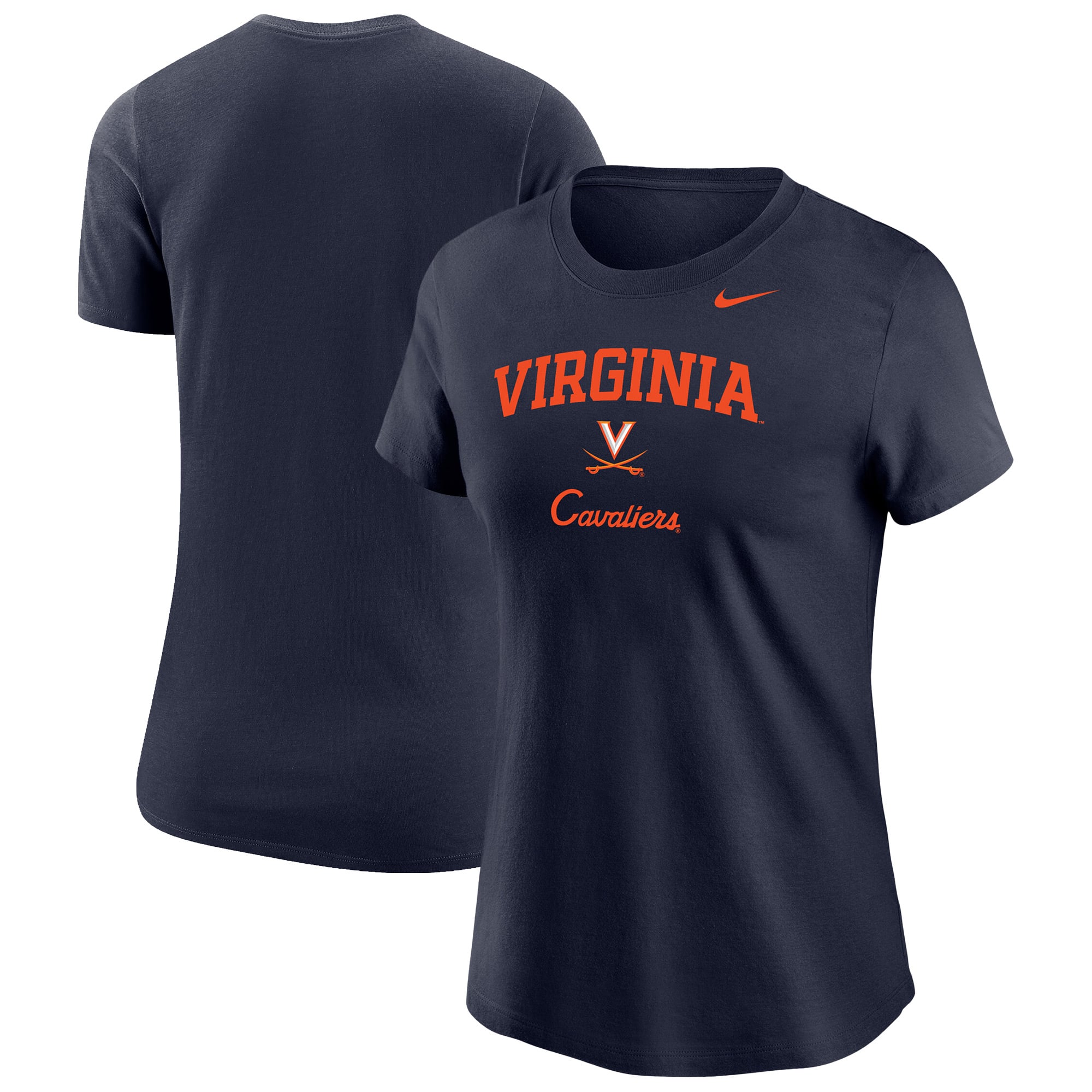 T-shirt Nike bleu marine Virginia Cavaliers pour femmes