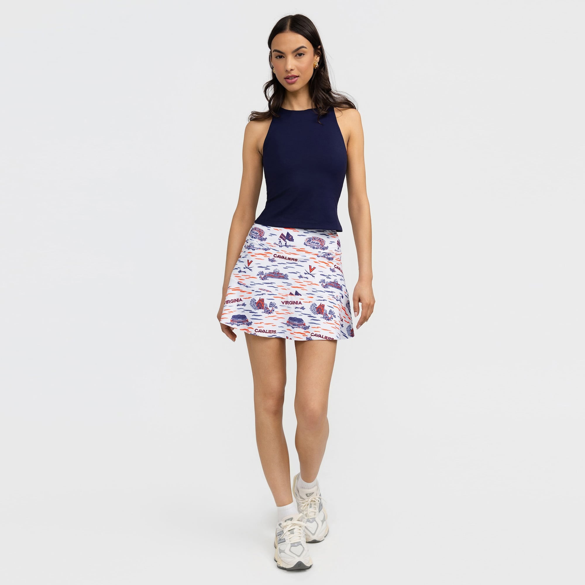Women's Smith & Quinn White Virginia Cavaliers Toile Molly Skort