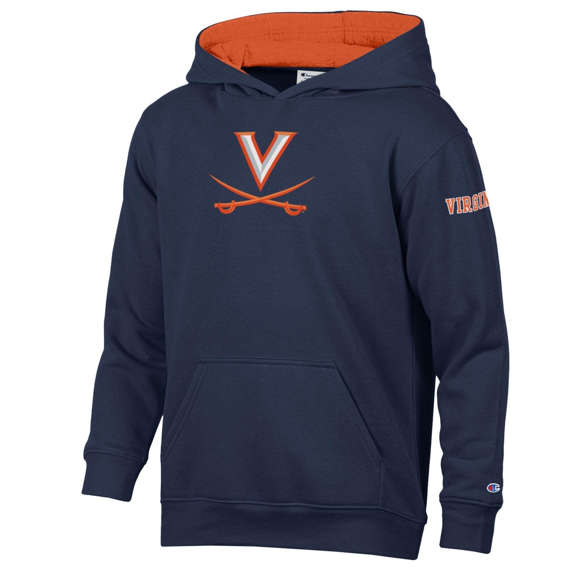 Youth Champion  Navy Virginia Cavaliers Fleece Hoodie