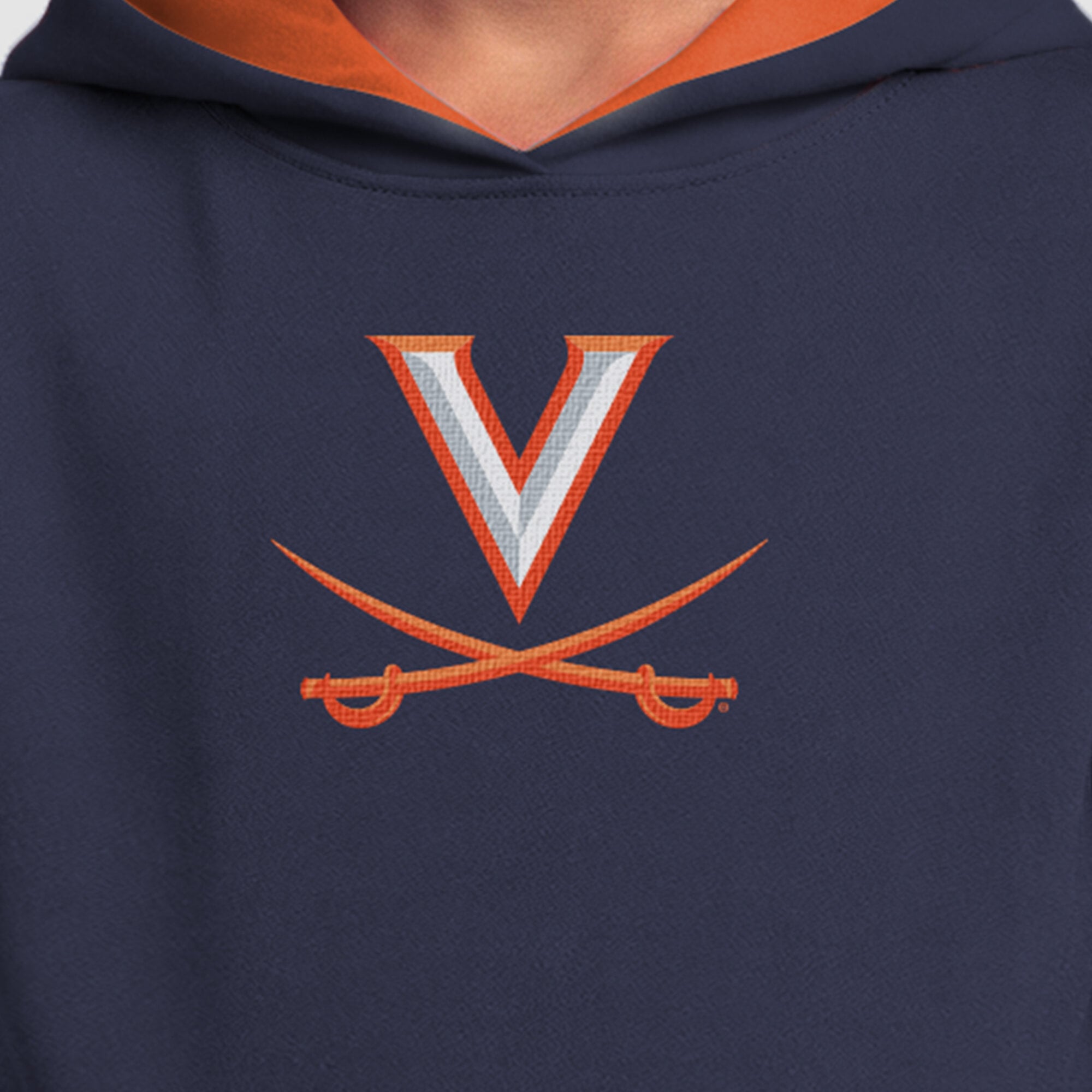 Youth Champion  Navy Virginia Cavaliers Fleece Hoodie