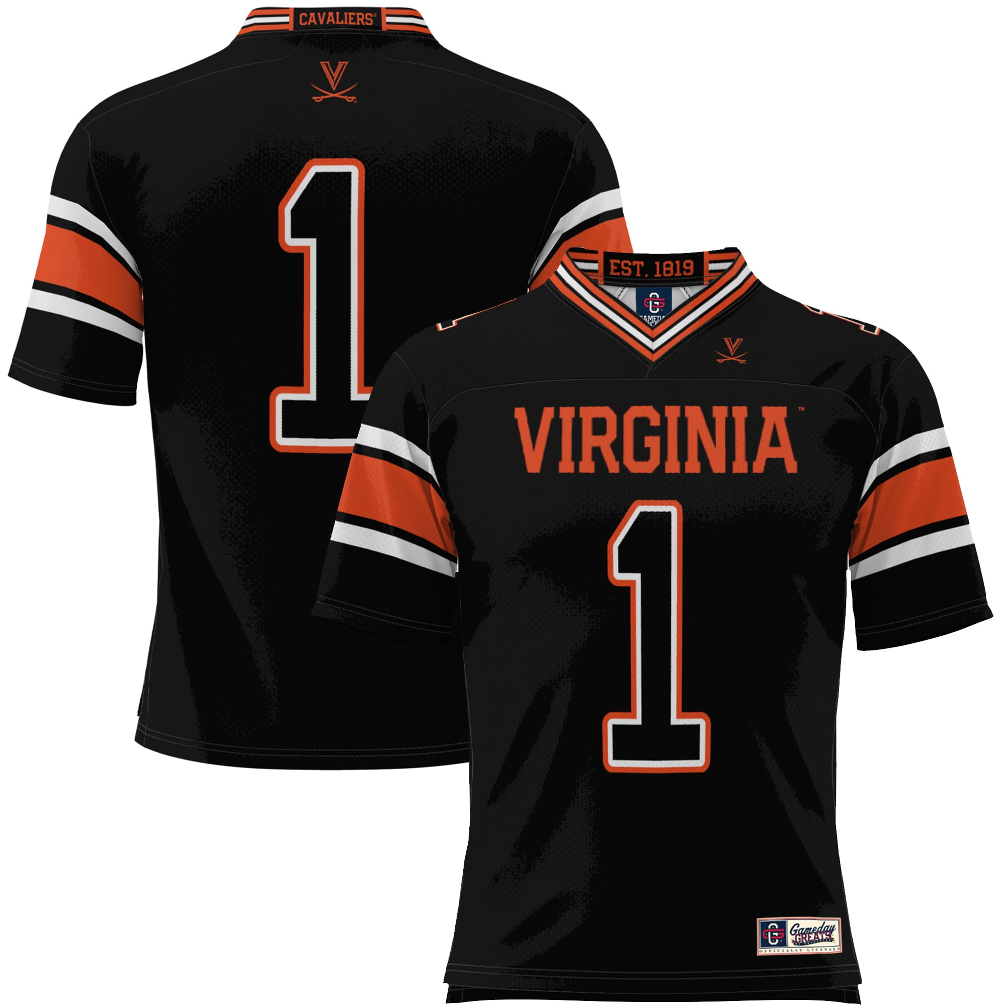 Youth GameDay Greats #1 Black Virginia Cavaliers Endzone Football