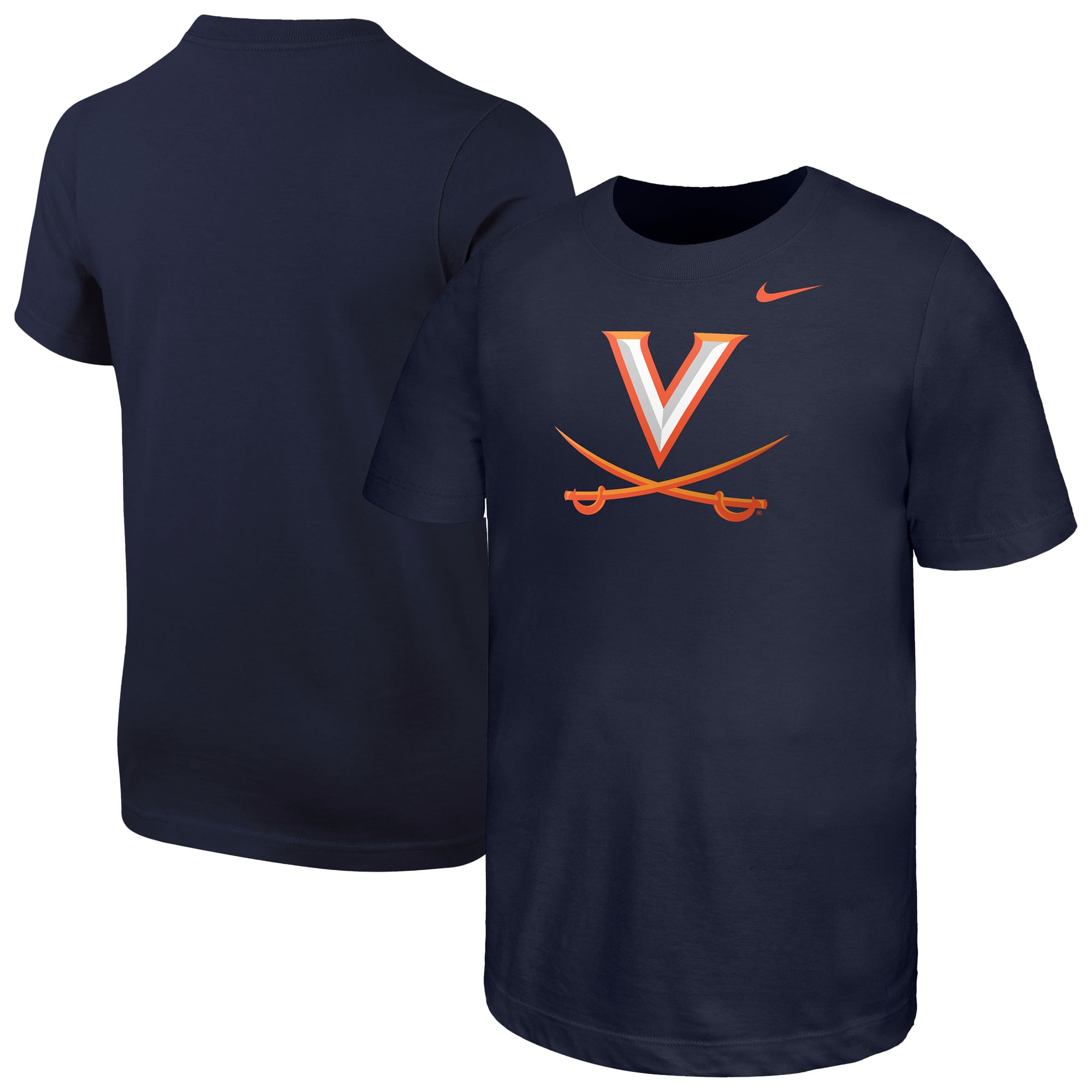 T-shirt Nike bleu marine pour enfant avec logo des Virginia Cavaliers