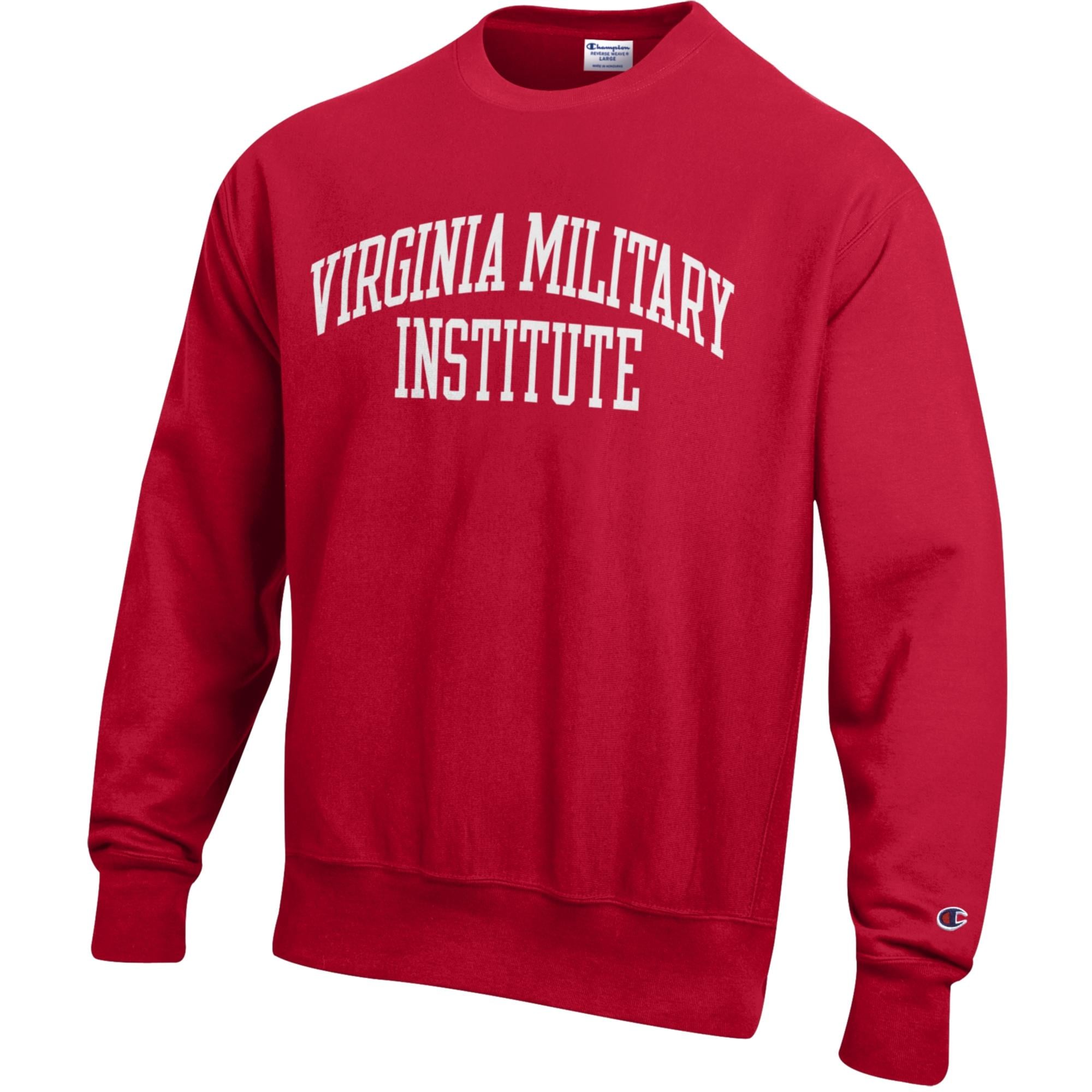 Mens CHAMPION SCARLET Virginia Military Institute Champion Reverse 