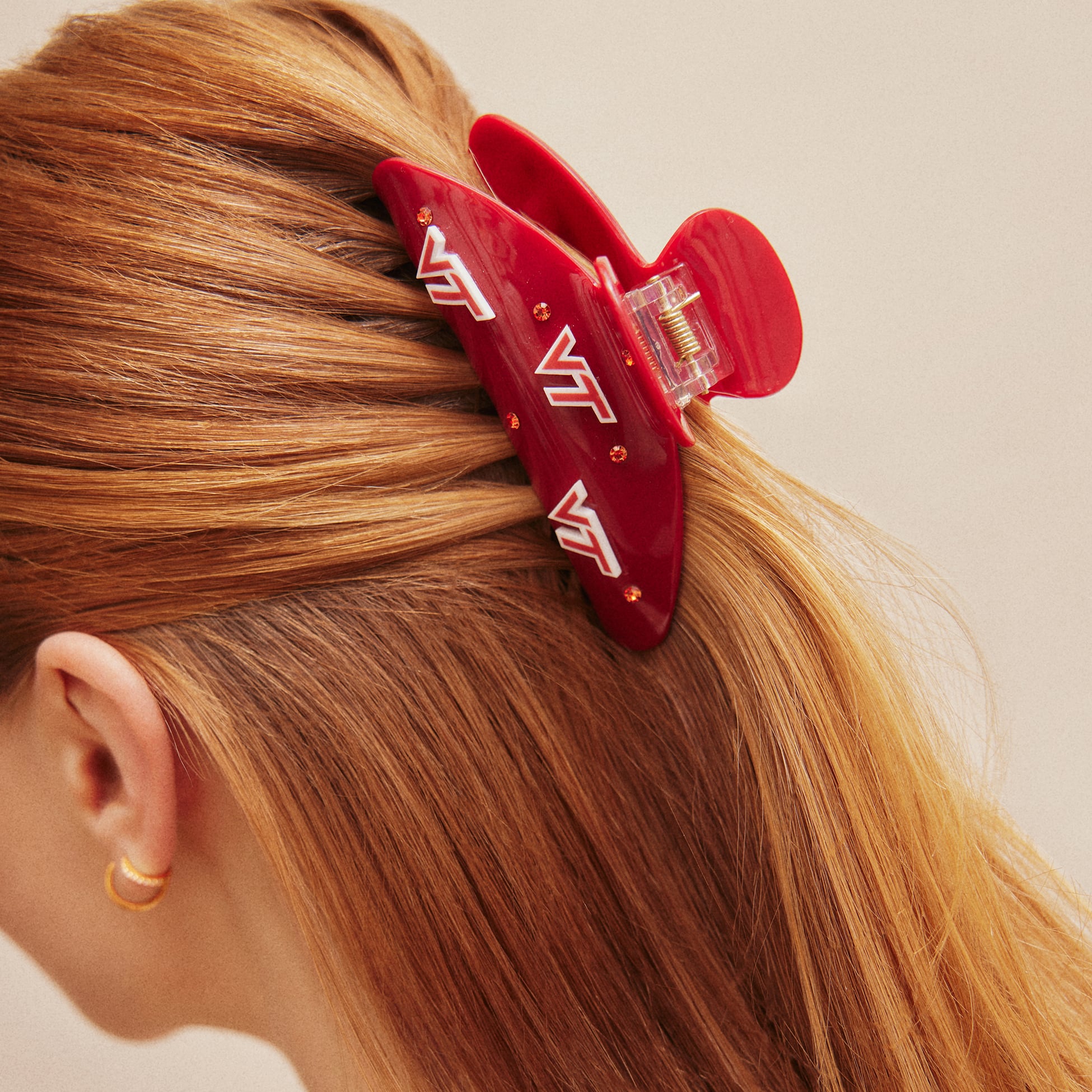 BaubleBar Virginia Tech Hokies Logo Hair Claw Clip