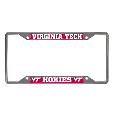 Virginia Tech Hokies Logo Brands Chrome License Plate Frame