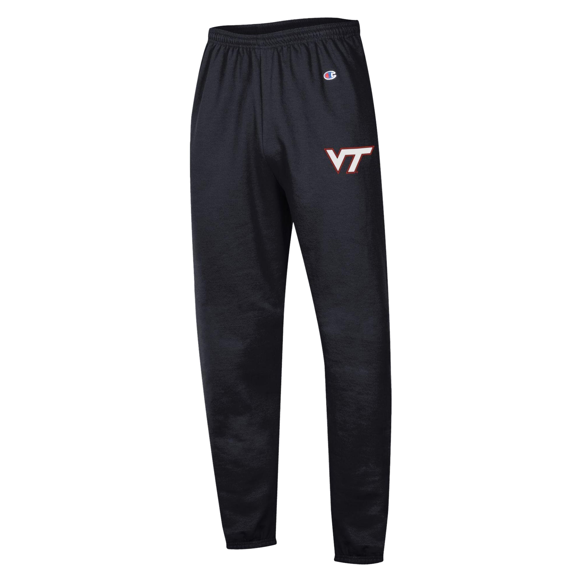 Men's Champion Black Virginia Tech Hokies Powerblend Banded Fleece Sweatpants