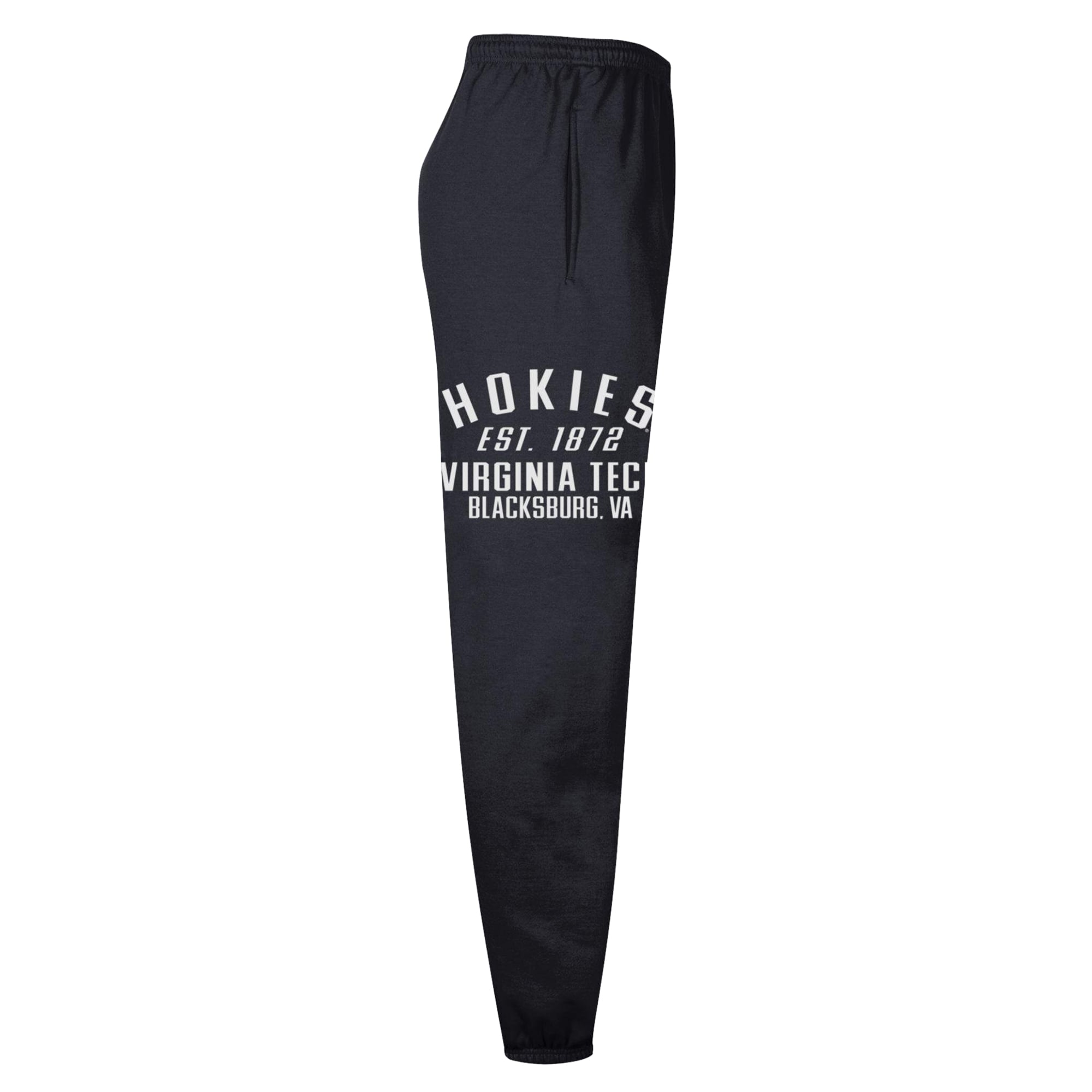 Men's Champion Black Virginia Tech Hokies Powerblend Banded Fleece Sweatpants