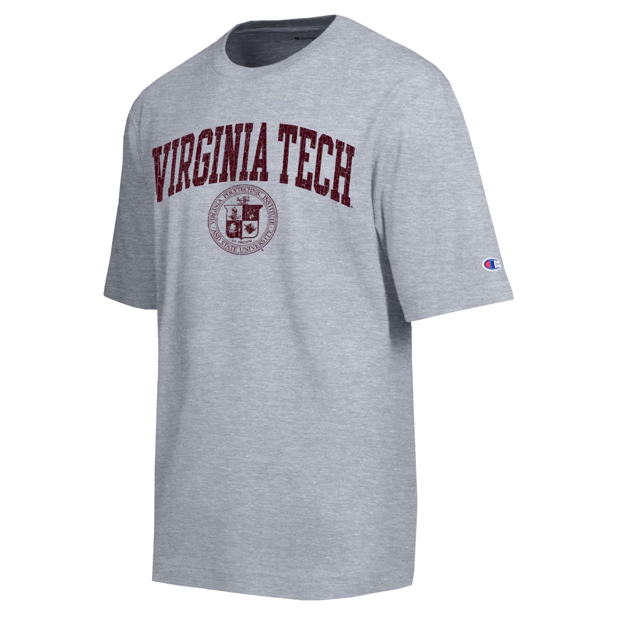 Men's Champion Heather Gray Virginia Tech Hokies Scholar All-Star T-Shirt