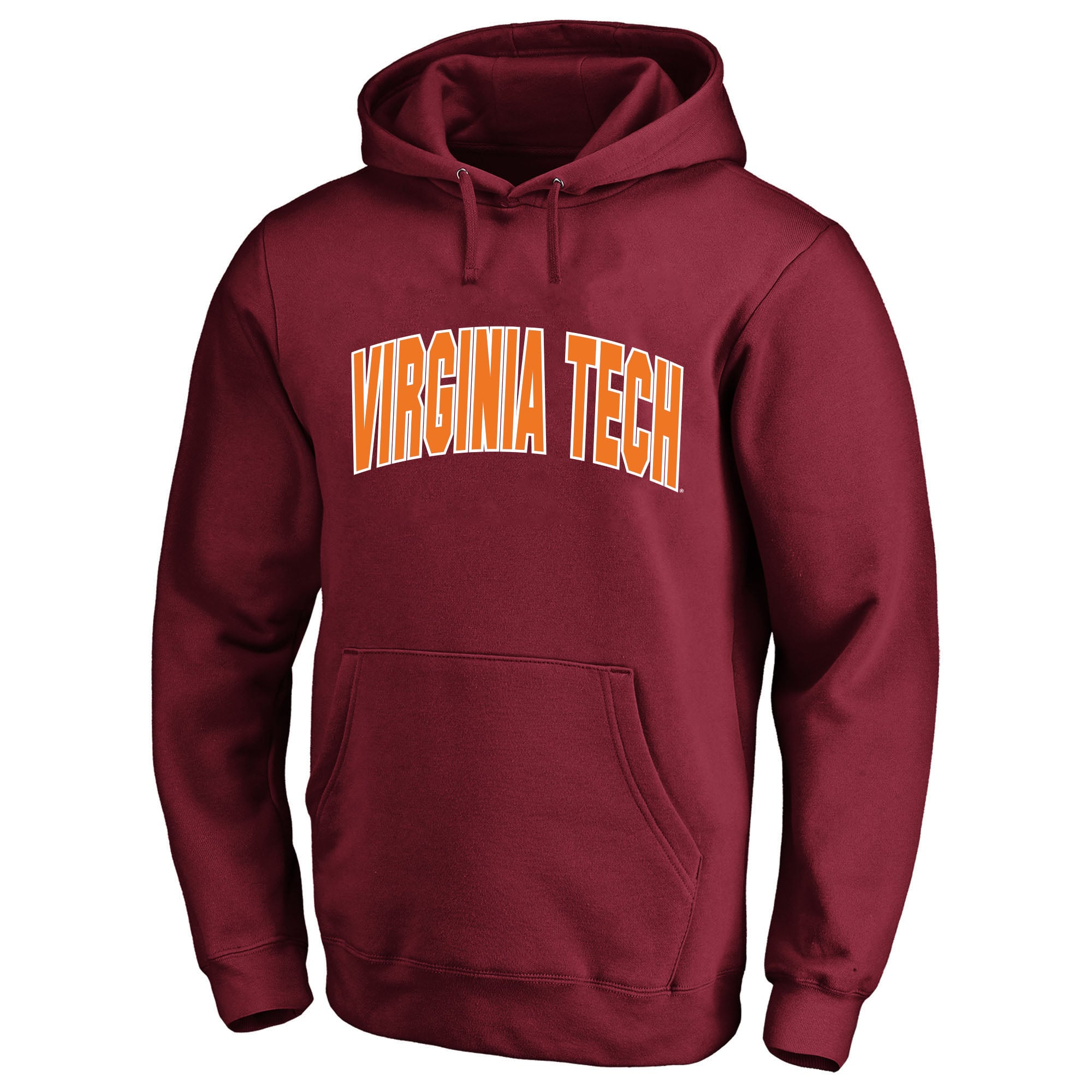 Sweat à capuche Champion marron Virginia Tech Hokies Arch Over Tackle en sergé grandes tailles pour hommes