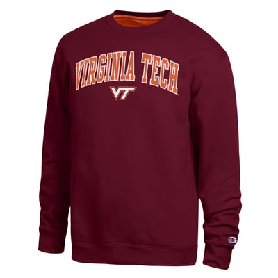  Virginia Tech Hokies Champion Arch Sweatshirt - Maroon