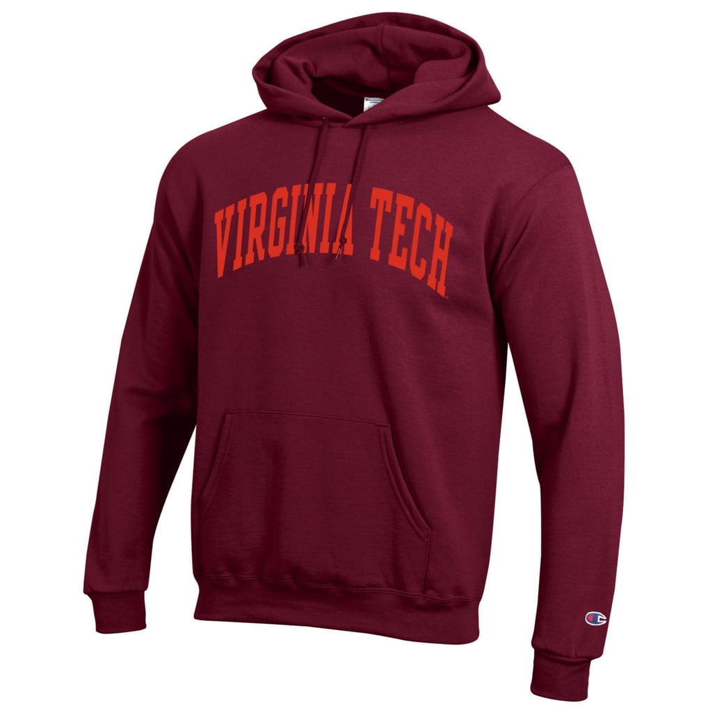Men's Champion Maroon Virginia Tech Hokies Basic Arch Fleece Pullover ...