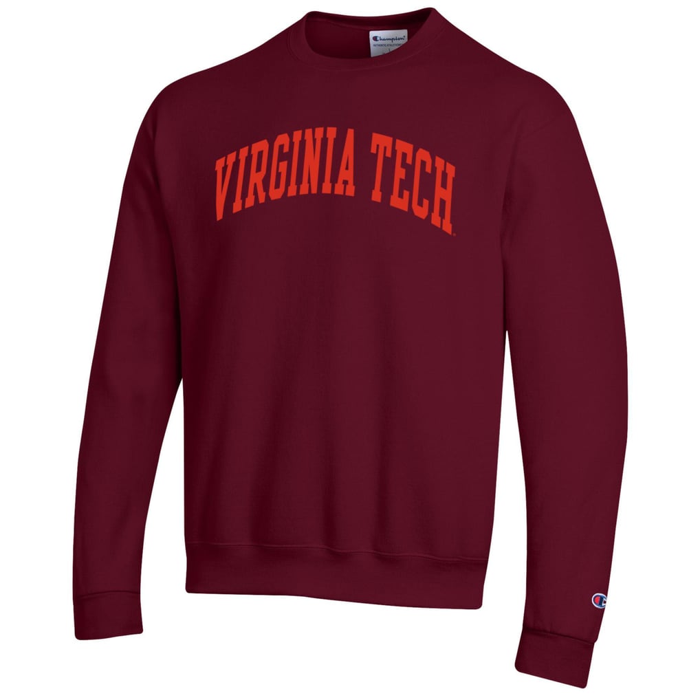 Pic Showing Basic Code Men's Champion Maroon Virginia Tech Hokies Basic Arch Fleece Pullover ...