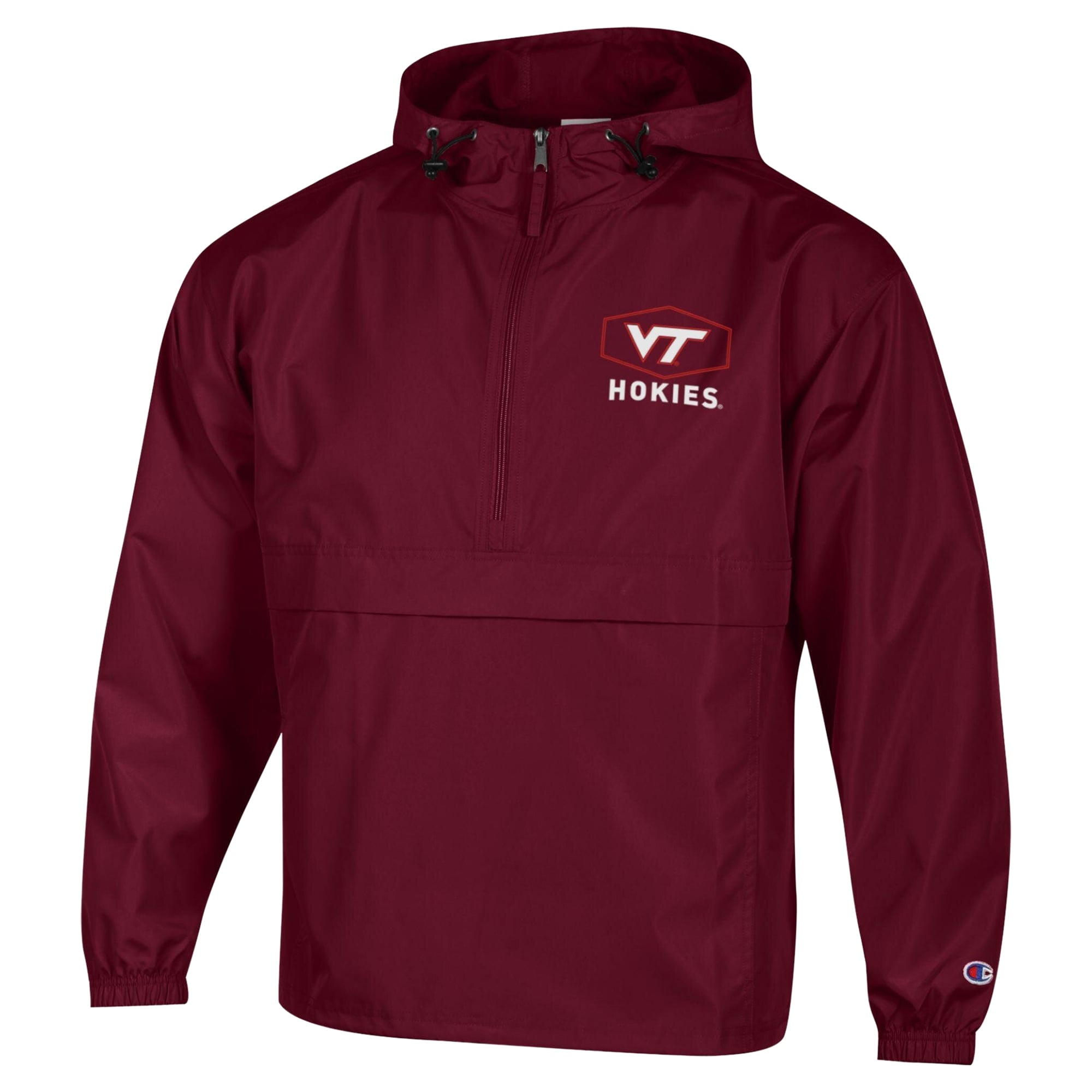 Men's Champion Maroon Virginia Tech Hokies Delay Packable Half-Zip Jacket